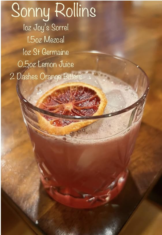 Joy's Island Spice Sorrel Hibiscus Elixir – Non-Alcoholic Cocktail Mixer 25oz