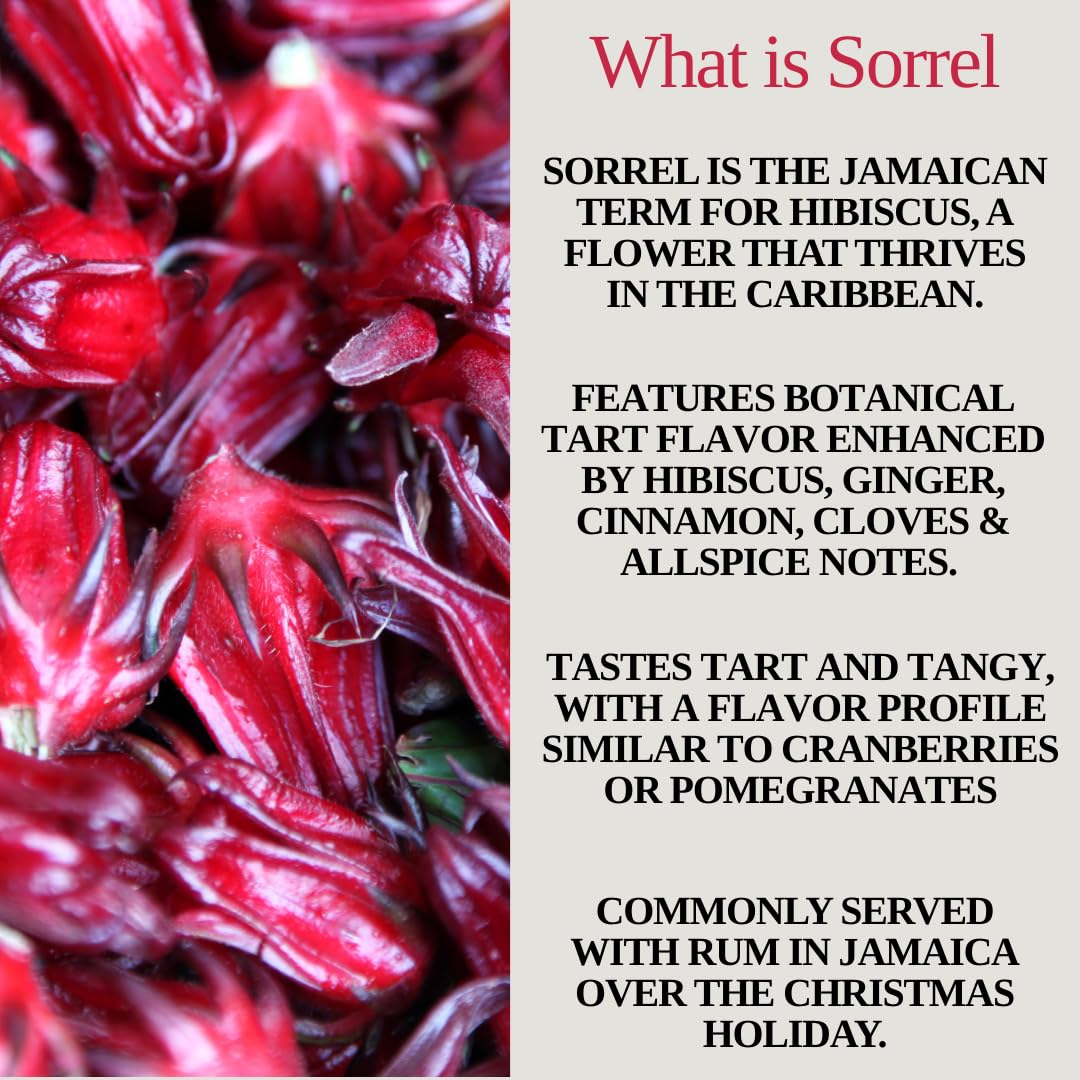 Joy's Island Spice Sorrel Hibiscus Elixir – Non-Alcoholic Cocktail Mixer 25oz