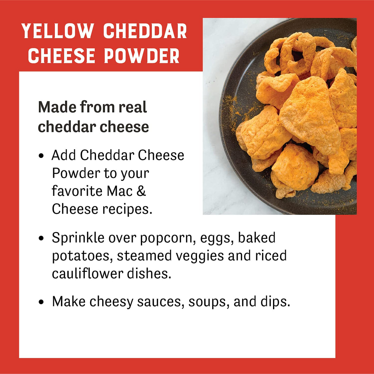 Judee's Gluten Free Cheddar Cheese Powder – Gluten Free & Nut Free, 1.5 lb