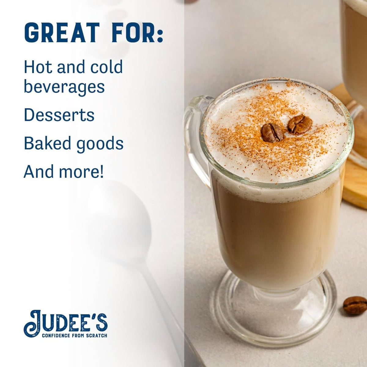 Judee's Gluten Free Heavy Cream Powder - Shelf-Stable Creamer & Baking Ingredient (11 Oz)