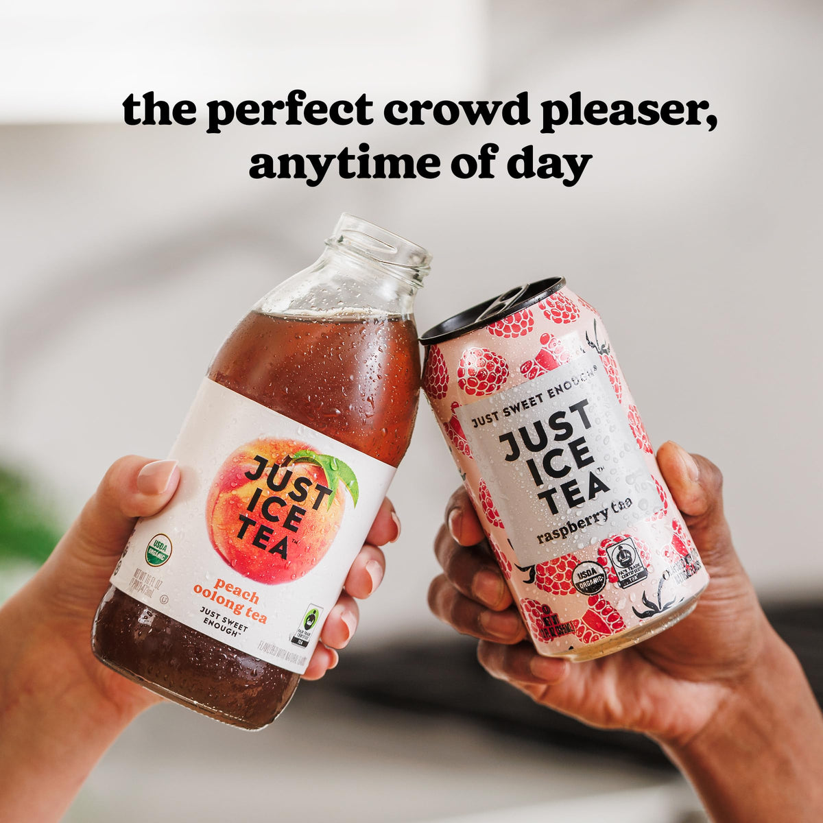 Just Ice Tea Dragon Green Iced Tea - 12-Pack (12oz Cans) | Organic, Real Brewed, Low Calorie, Fair Trade, Made in USA
