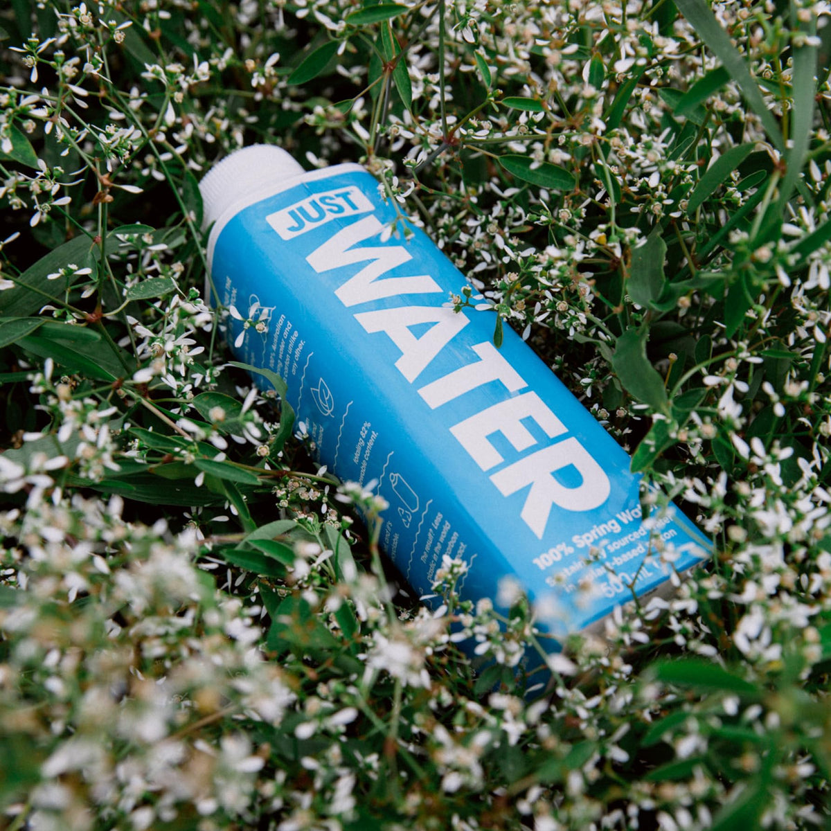 JUST Water Premium Pure Still Spring Water — BPA-Free Plant-Based Bottle, Naturally Alkaline 8.0 pH, 16.9 oz Pack of 12