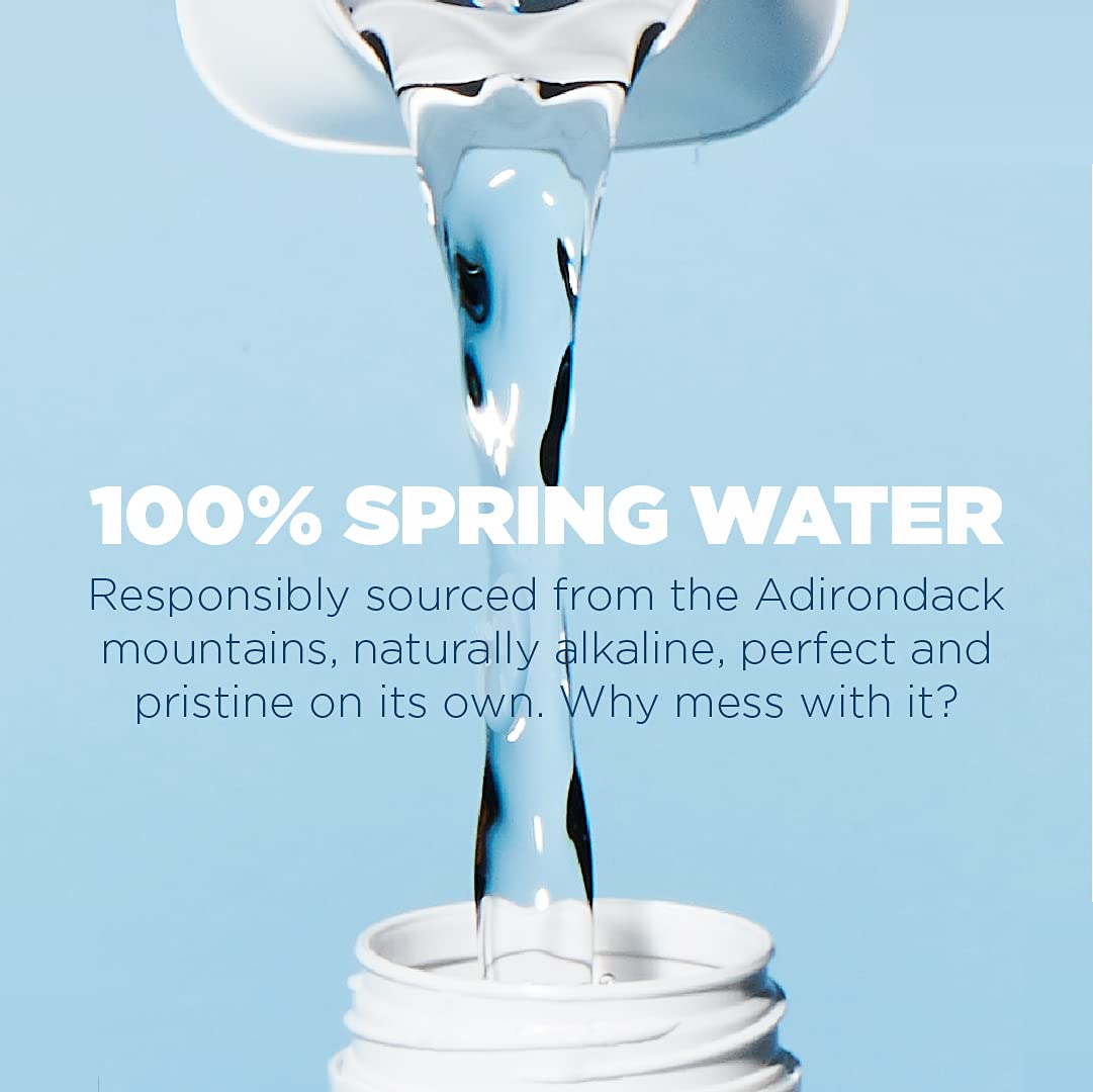 JUST Water Premium Pure Still Spring Water — BPA-Free Plant-Based Bottle, Naturally Alkaline 8.0 pH, 16.9 oz Pack of 12