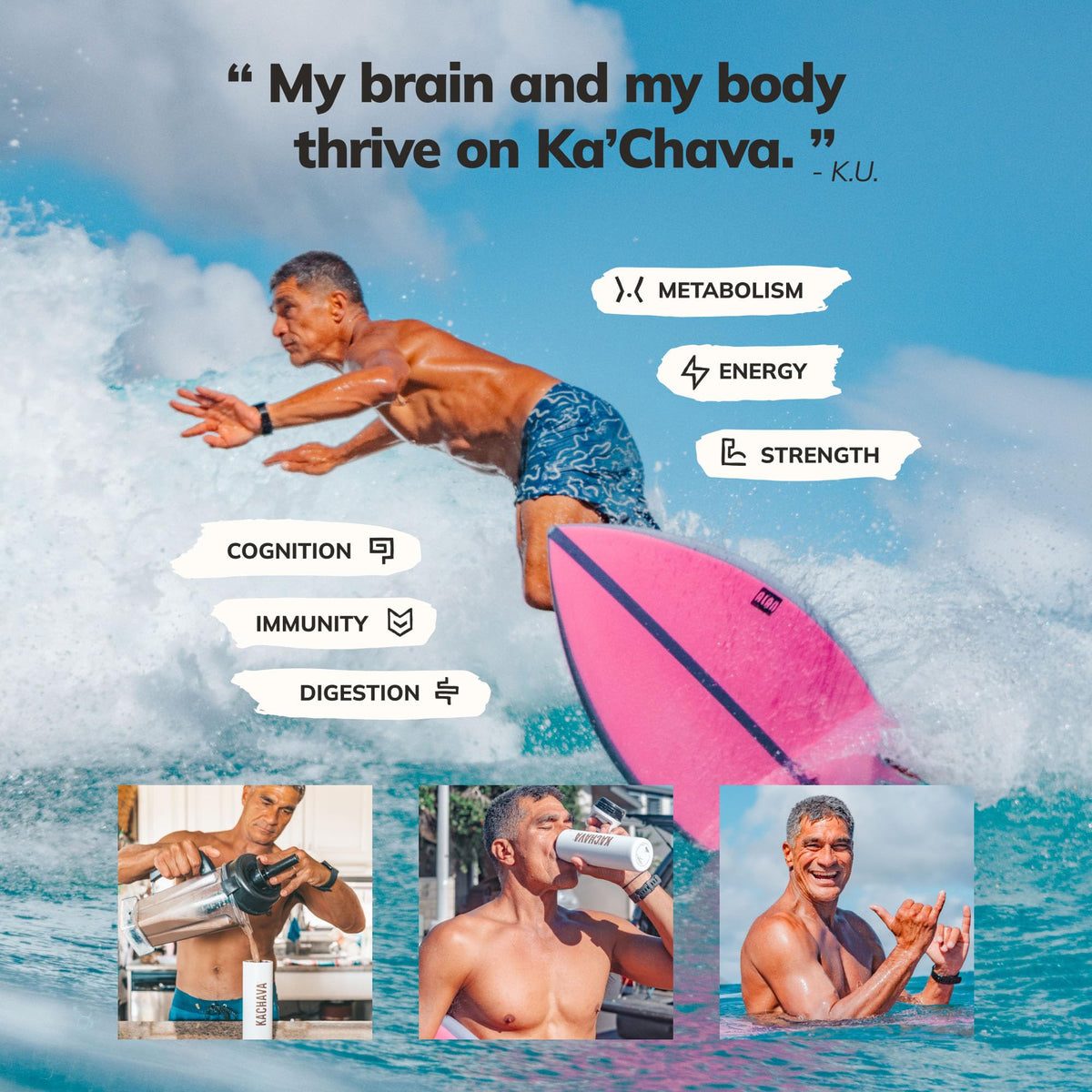 Ka’Chava Chocolate Whole Body Meal Shake – Vegan Protein Powder + 85+ Superfoods – 5 Sachets Travel Pack