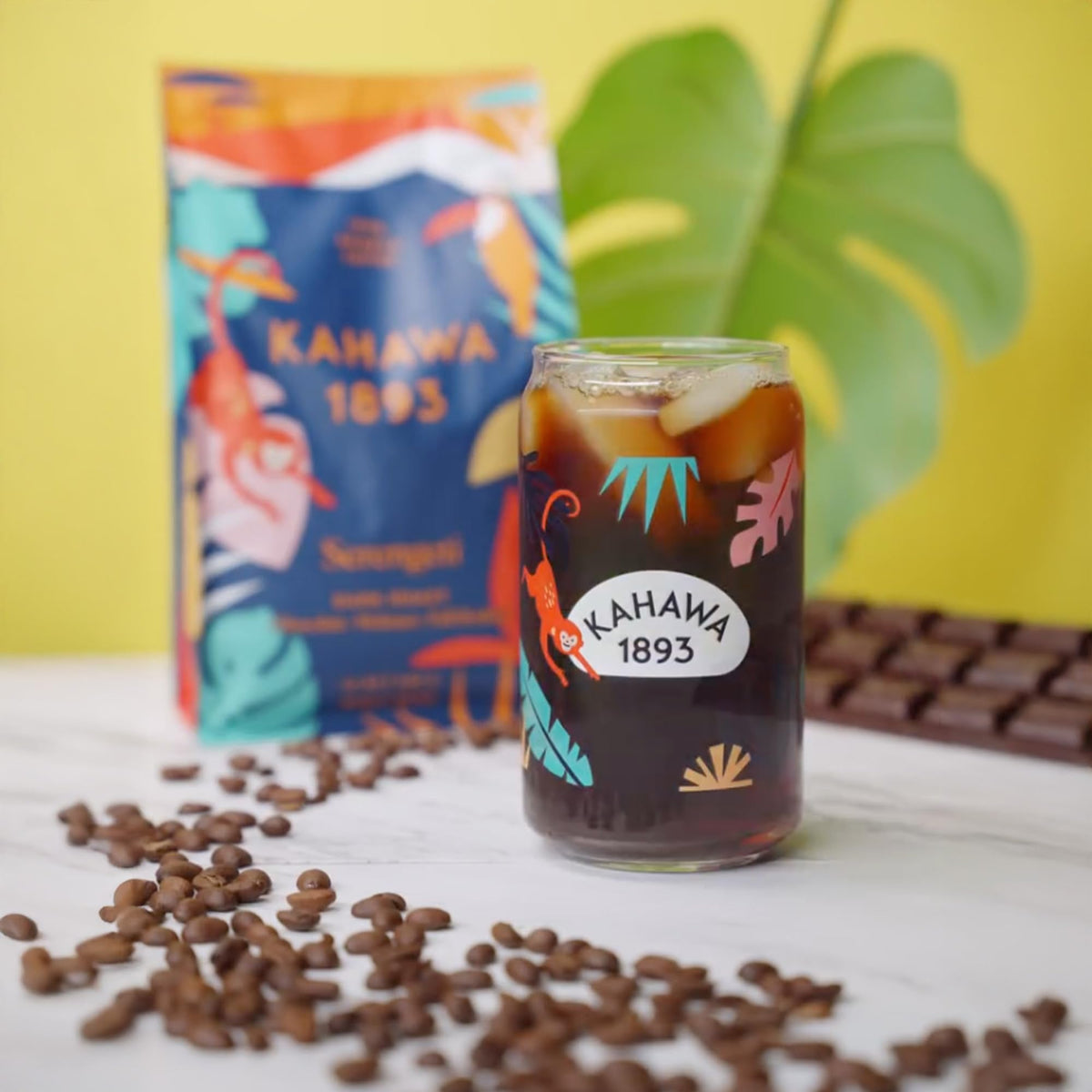 Kahawa 1893 Serengeti Blend Dark Roast – Whole Bean Coffee, 24 oz | Low Acid, Organic & Ethically Sourced