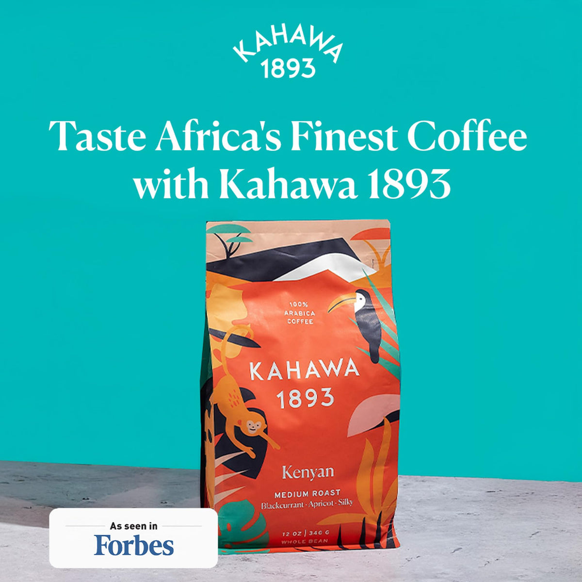 KAHAWA 1893 Kenyan Medium Roast Whole Bean Coffee – 24 oz | As Seen on Shark Tank, Ethically Sourced