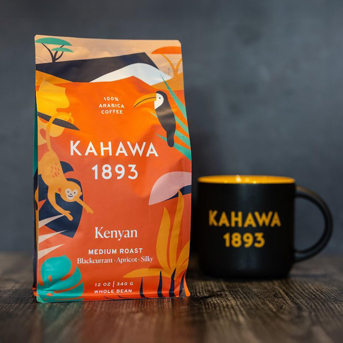 KAHAWA 1893 Kenyan Medium Roast Whole Bean Coffee – 24 oz | As Seen on Shark Tank, Ethically Sourced