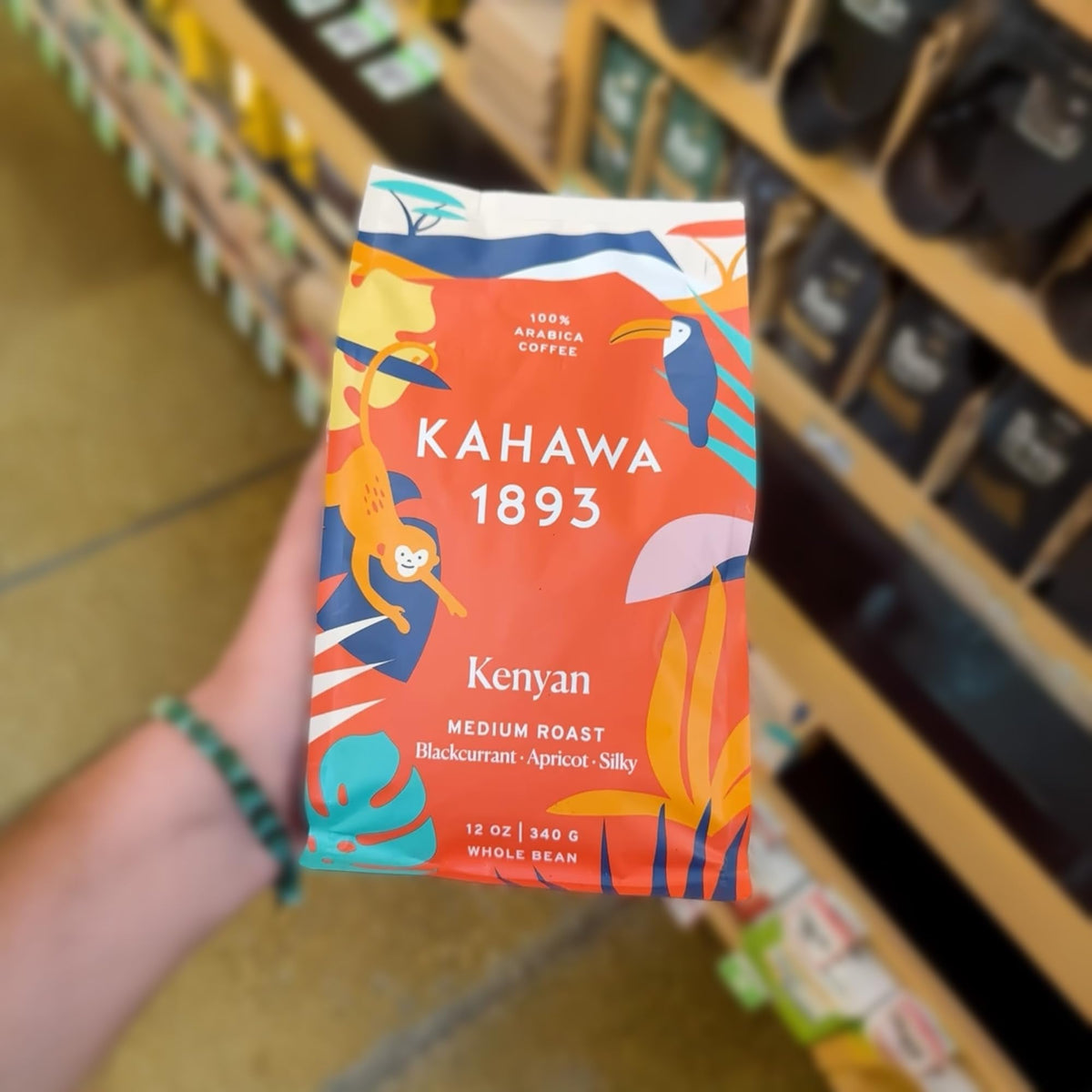 KAHAWA 1893 Kenyan Medium Roast Whole Bean Coffee – 24 oz | As Seen on Shark Tank, Ethically Sourced
