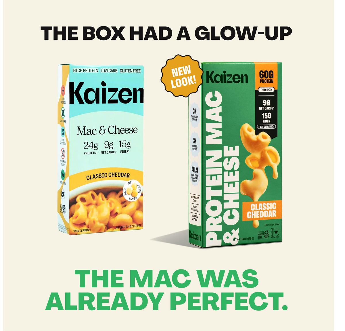 Kaizen High Protein Spicy Buffalo Ranch Mac & Cheese – 3-Pack, Keto-Friendly, Gluten-Free, Plant-Based