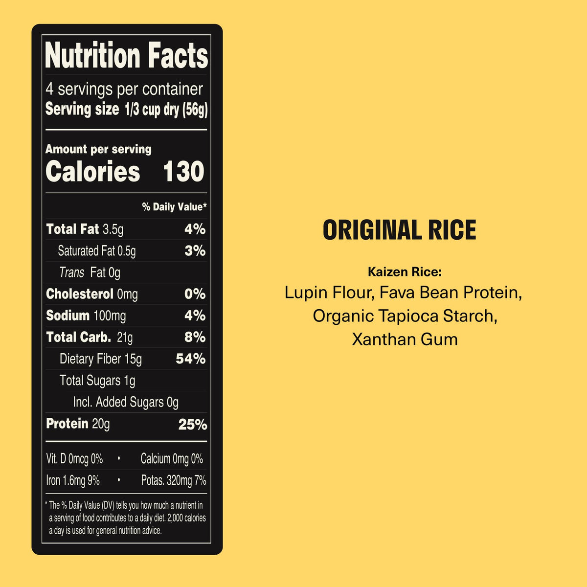 Kaizen Protein Rice Variety Pack – 20g Protein, 6g Net Carbs per Serving, Keto-Friendly, Gluten-Free, Plant-Based Lupini Beans, 8 oz x 3