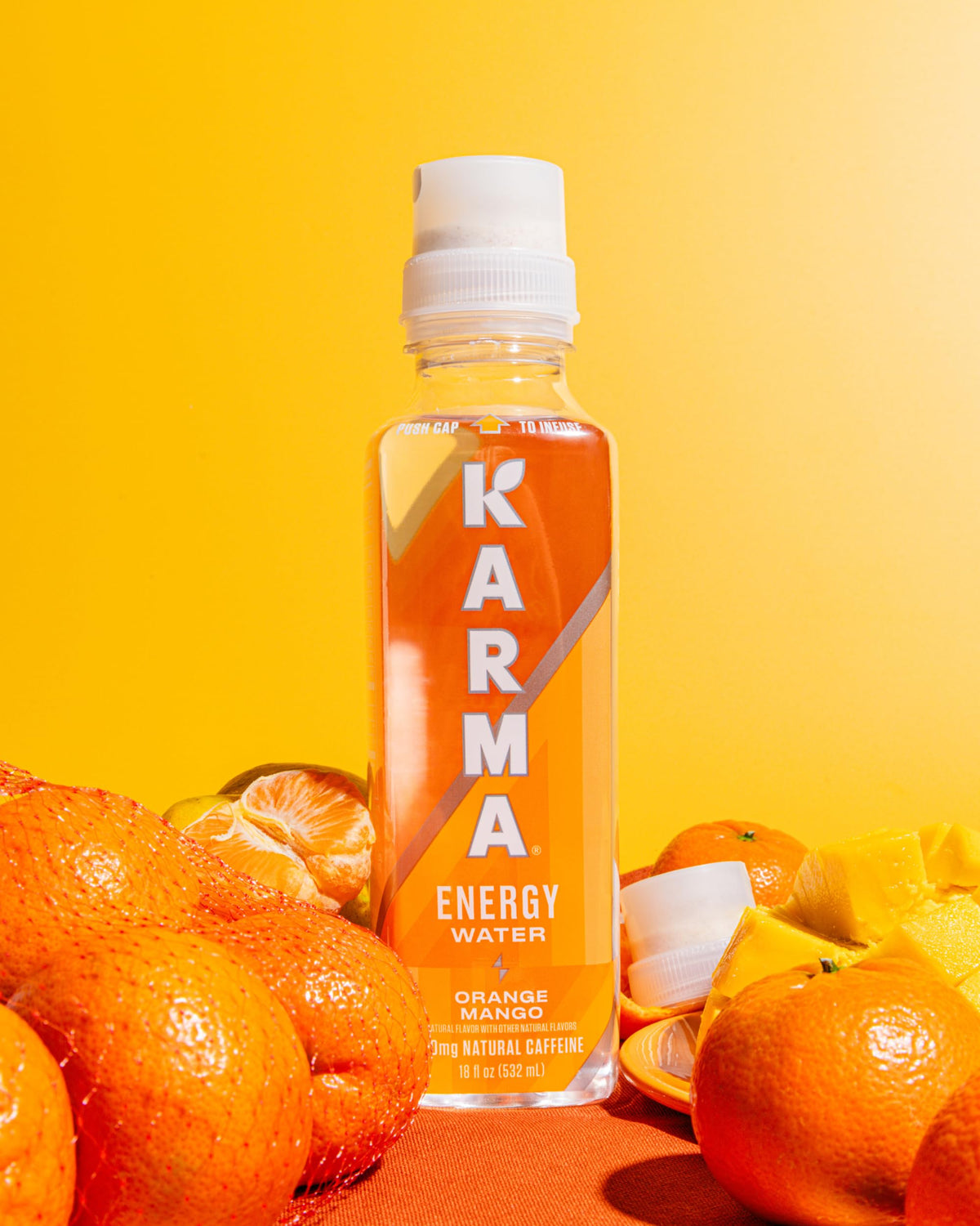 Karma Energy Drink – 12 Pack Orange Mango with Cognizin Nootropics, Vitamins & Immune Support