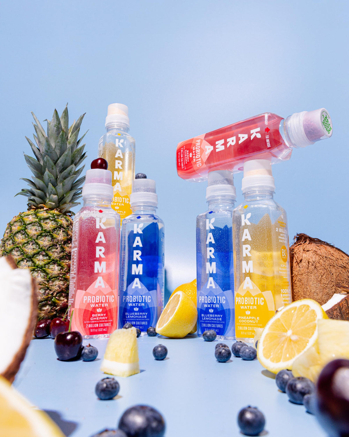 Karma Probiotic Water - Pineapple Coconut, 12 Pack | Immune & Gut Health Support