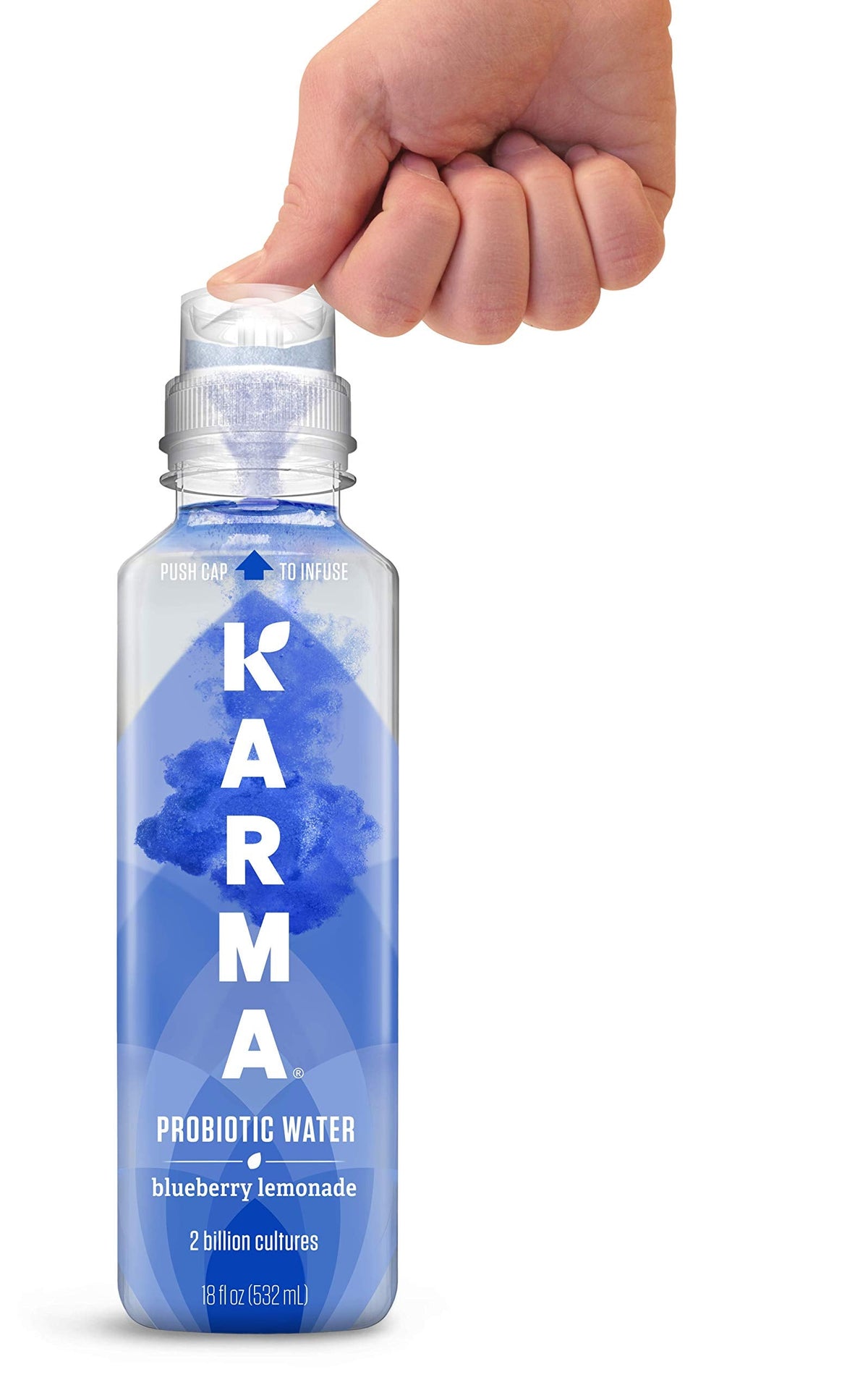 Karma Probiotic Water - 12 Pack Blueberry Lemonade | Immune & Gut Health Support