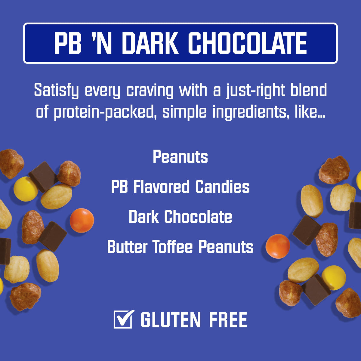 Kar's Nuts Peanut Butter 'N Dark Chocolate Trail Mix Snacks - 12 oz Resealable Pouch (6-Pack)