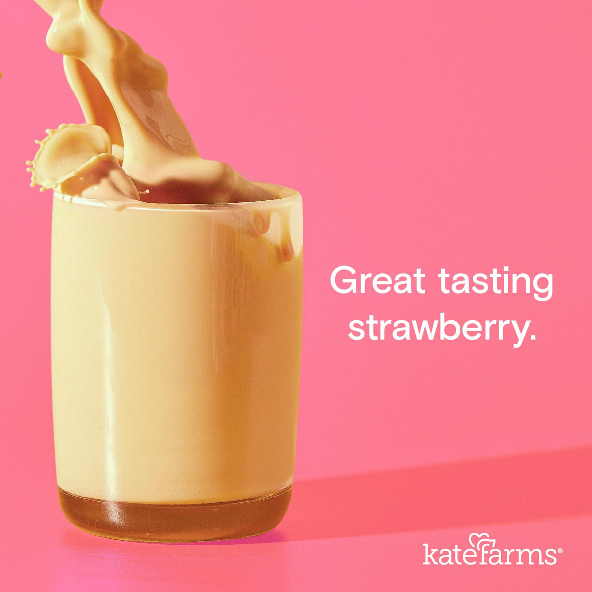 Kate Farms Organic Nutrition Shake – Strawberry, 16g Protein, 27 Vitamins & Minerals, 11 oz (12 Pack)