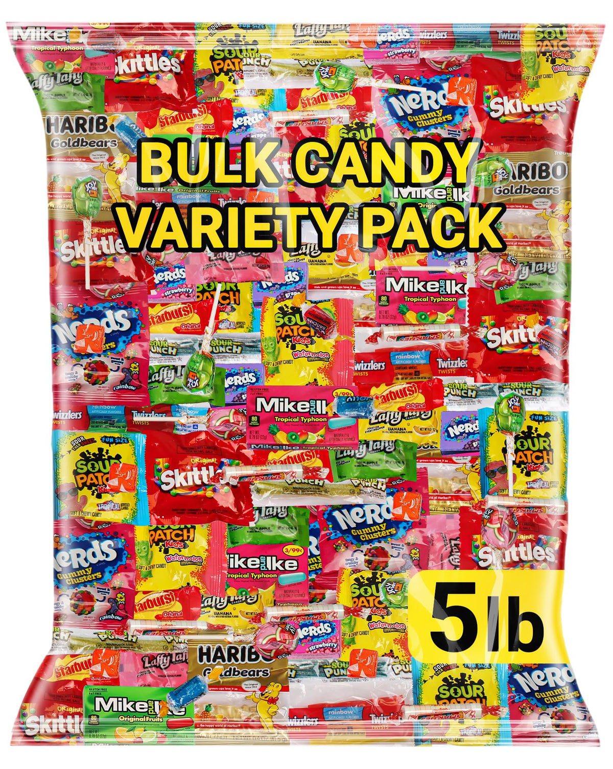 Bulk Candy Variety Pack – 5 lb Assorted Fruit Candies, Chews & Gummies | Katie’s Kandy Korner