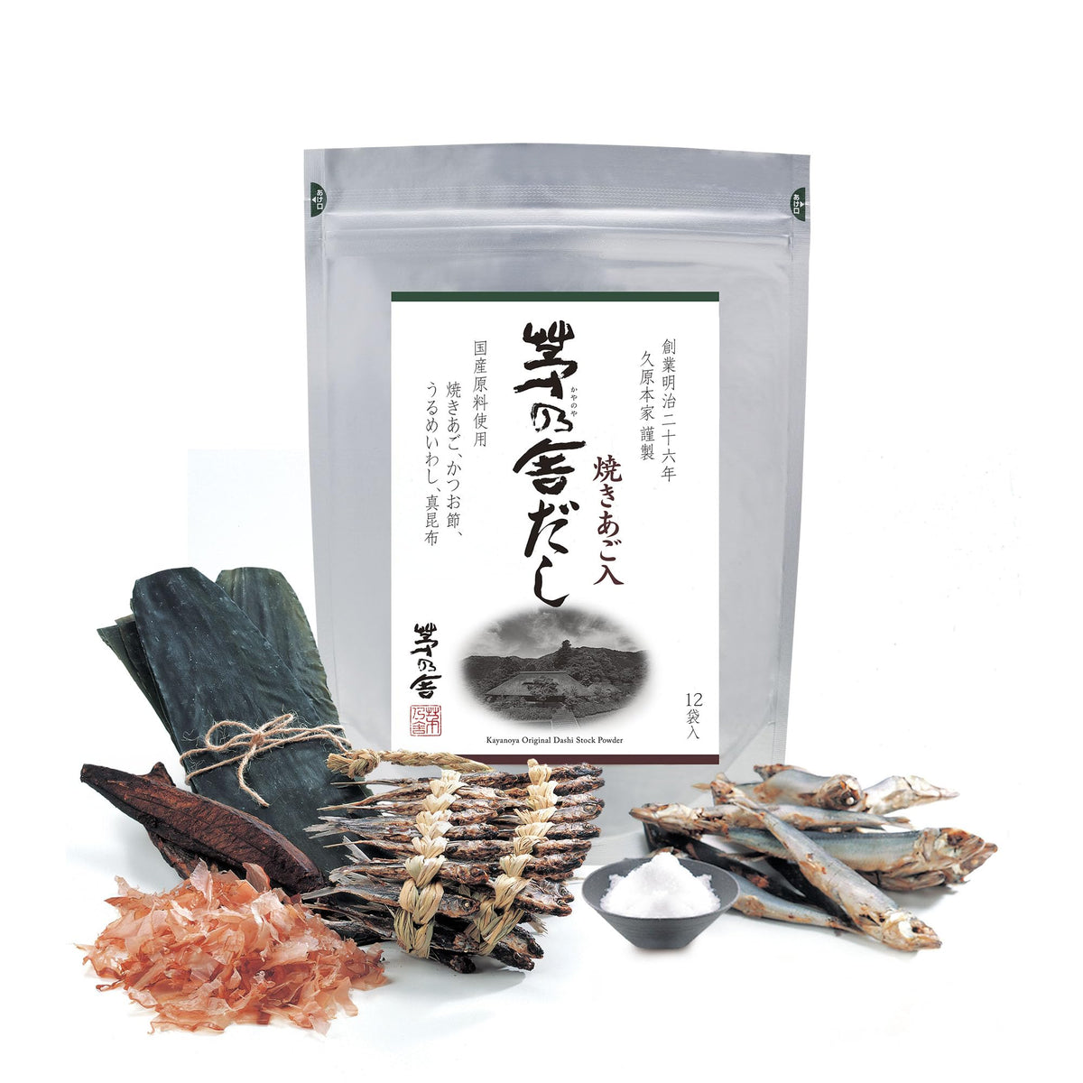 Kayanoya Dashi Original Dashi Stock Powder – Rich Umami for Miso, Soups & More (8g x12)