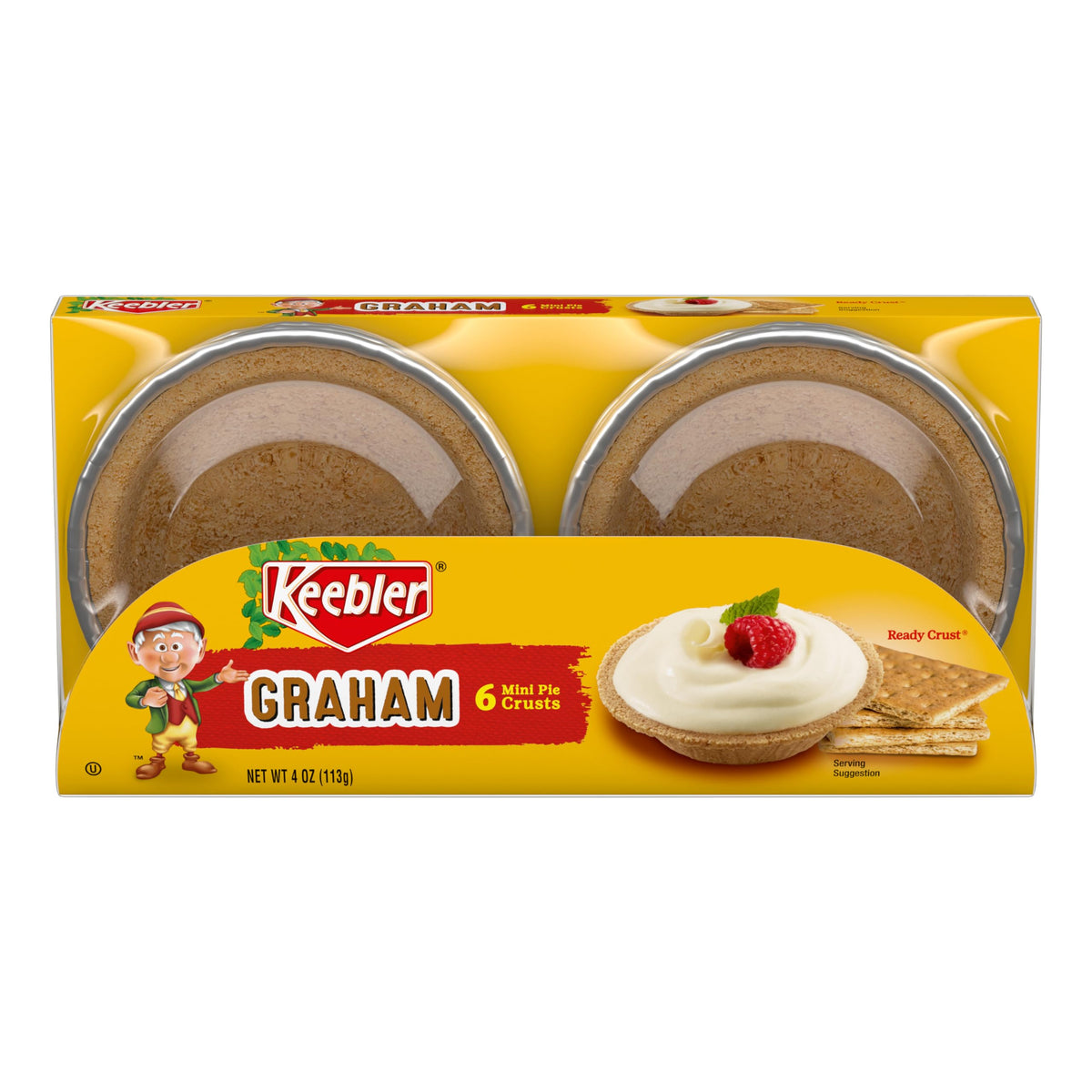 Keebler Ready Crust Mini Graham Cracker Pie Crusts – 72 Mini Crusts (12 Packs of 6)