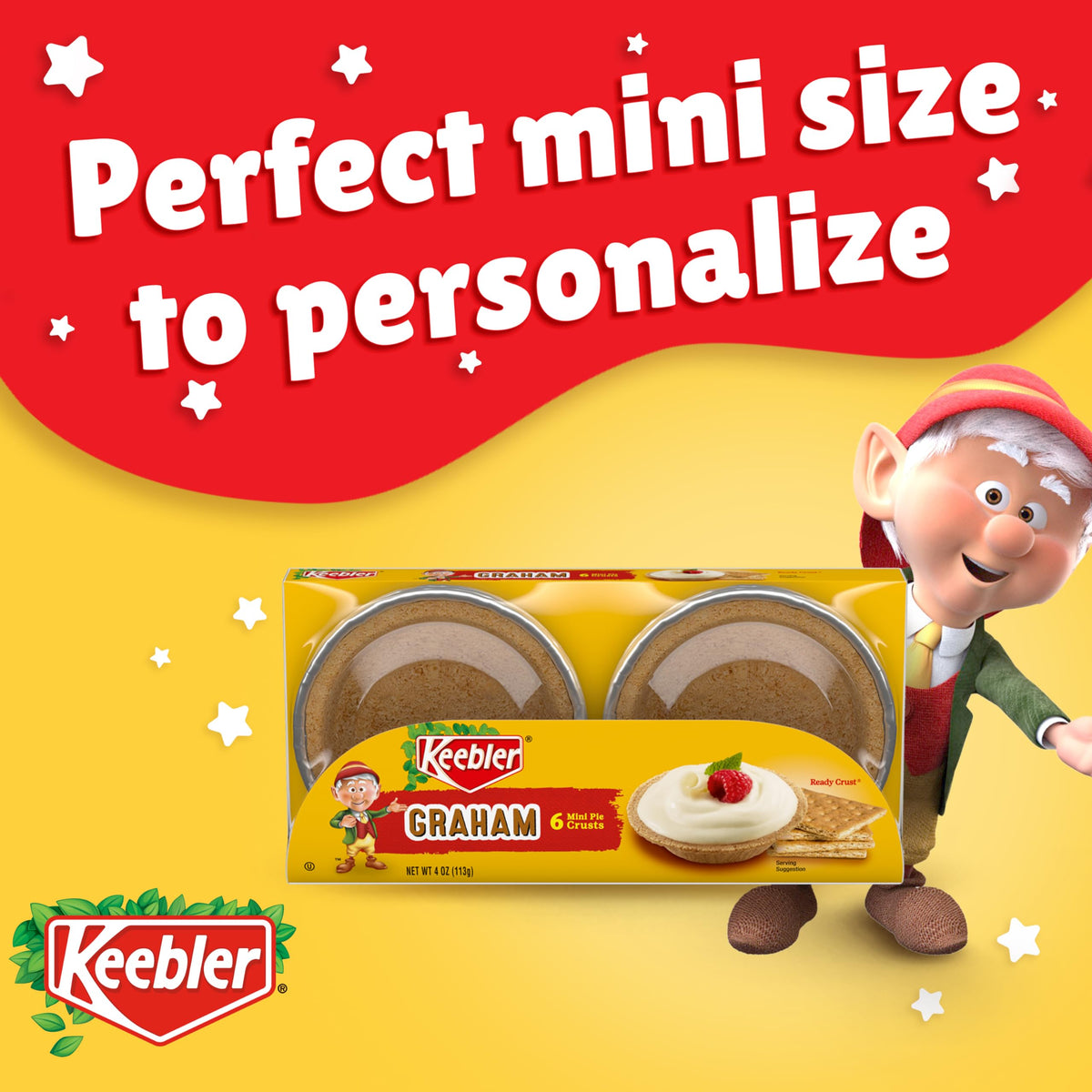 Keebler Ready Crust Mini Graham Cracker Pie Crusts – 72 Mini Crusts (12 Packs of 6)