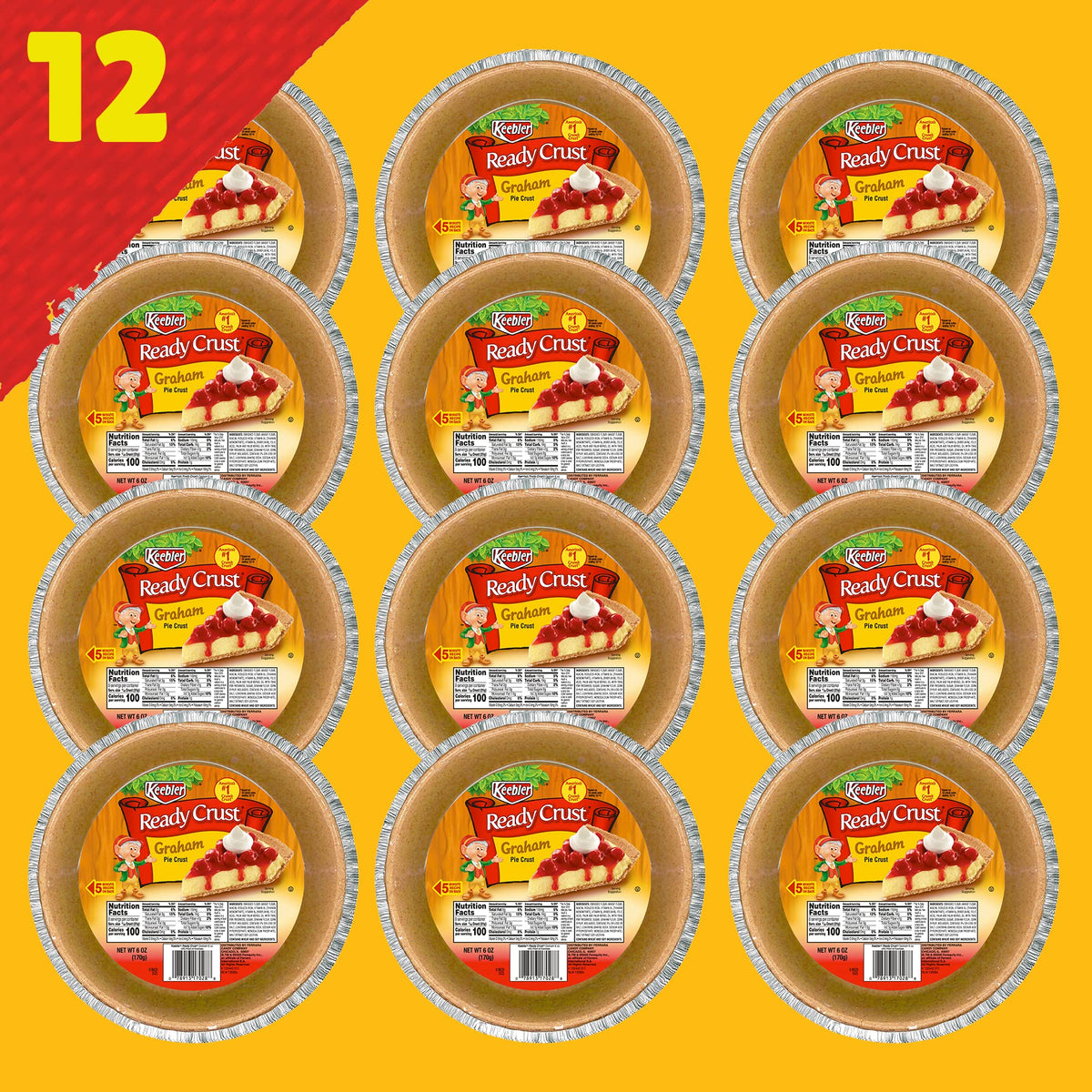 Keebler Ready Crust 9-Inch Graham Cracker Pie Crusts – 12 ct