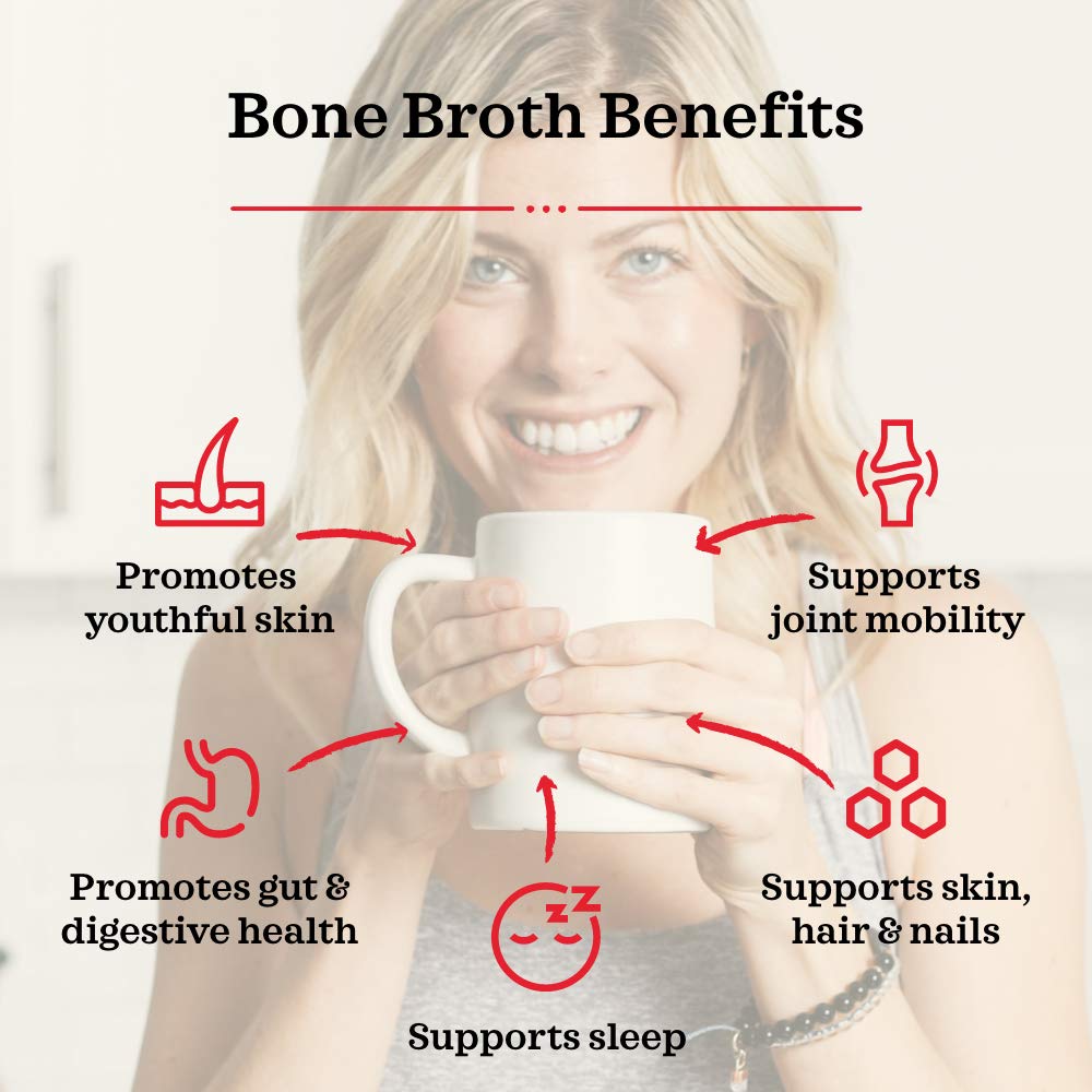 Kettle & Fire Classic Beef Bone Broth – Keto, Paleo, Whole30, Gluten Free | High Protein & Collagen (6 Pack)