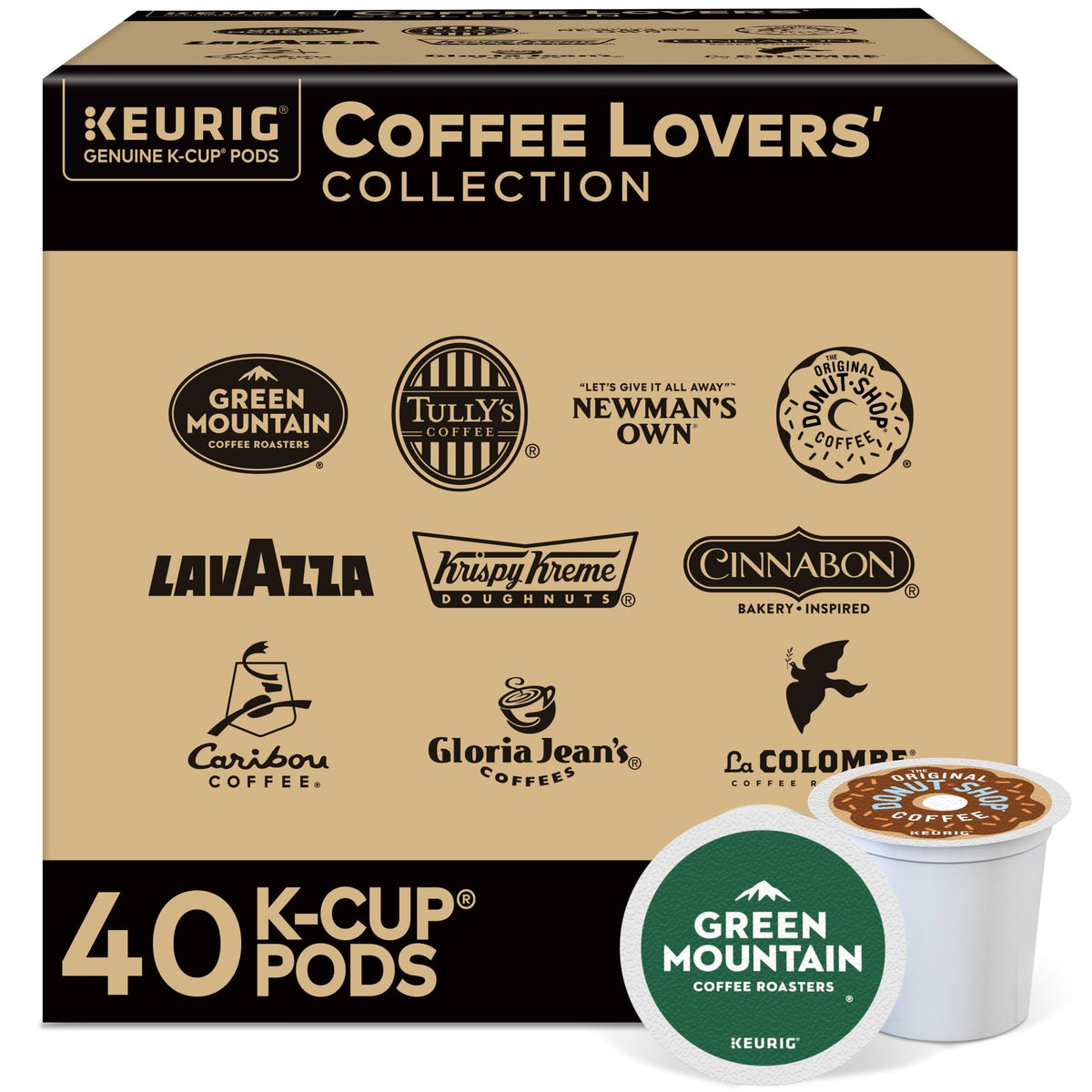 Keurig Coffee Lovers Collection – 40 K-Cup Pods, 20 Varieties