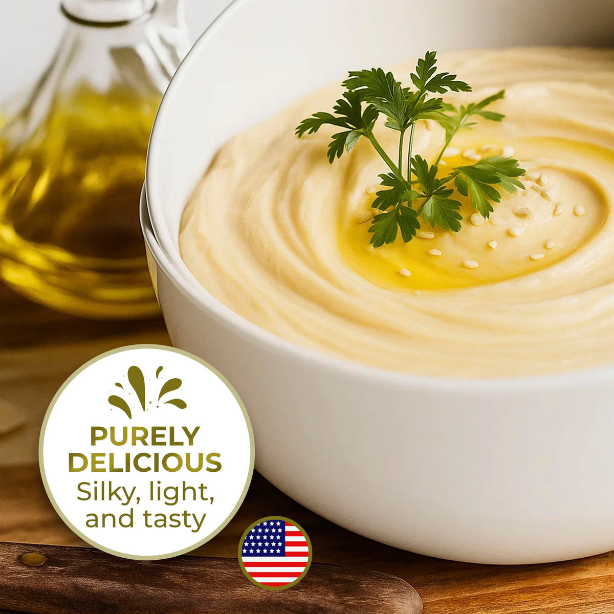 Kevala Organic Tahini – 3.5 lb Sesame Paste, Nutty Flavor, Vegan & Gluten-Free