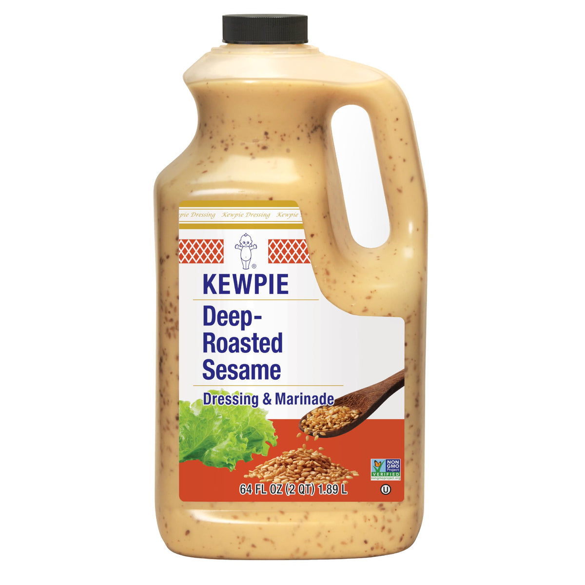 Kewpie Deep Roasted Sesame Dressing – 64 oz, Versatile Marinade & Salad