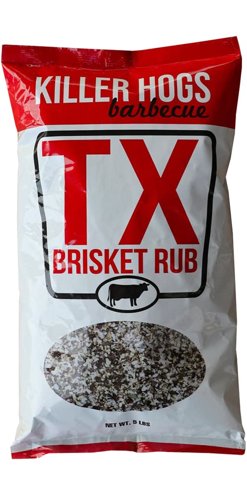 Killer Hogs TX Brisket Dry Rub – Championship Texas BBQ Seasoning, 5 lb