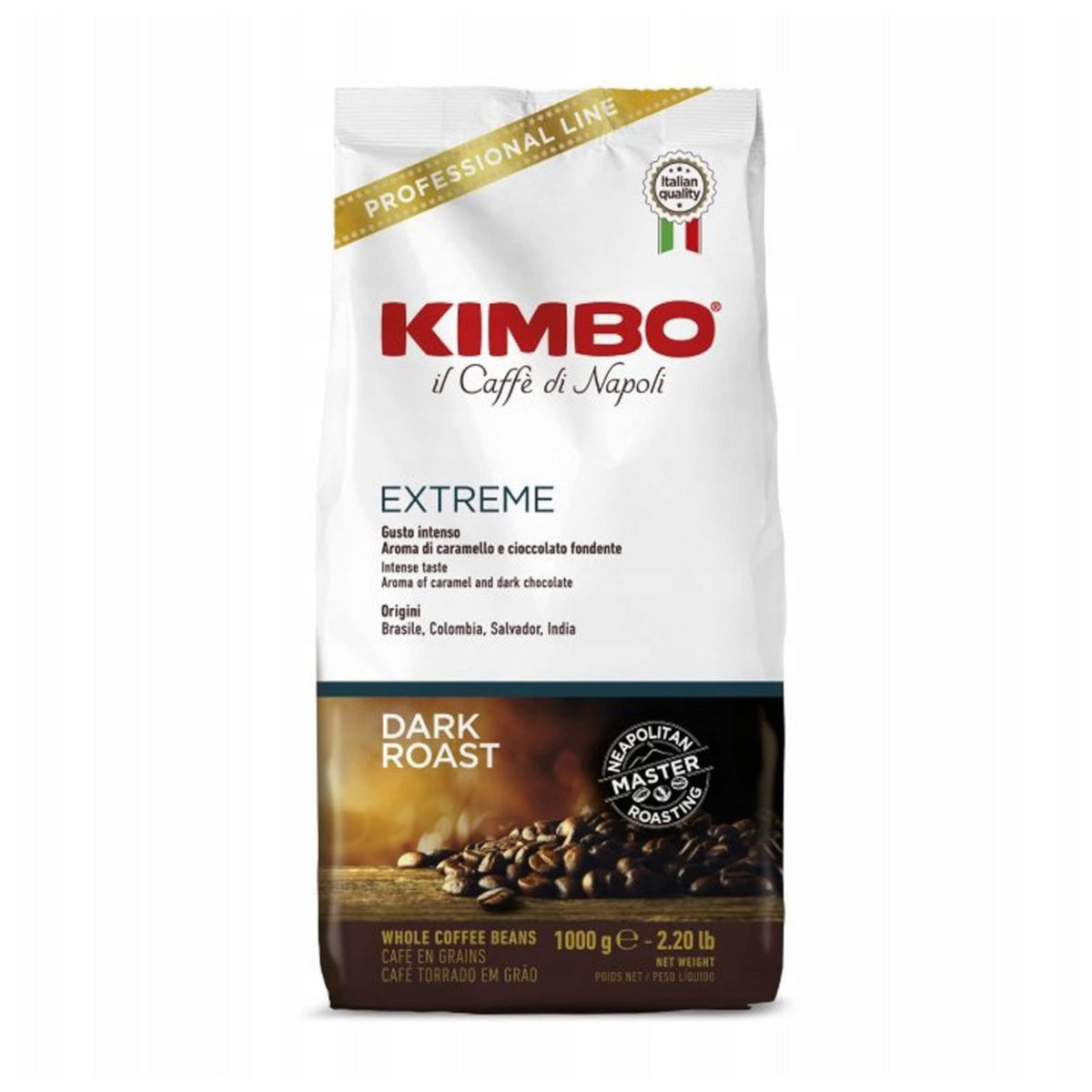 Kimbo Espresso Extreme Whole Beans 1kg – Intense Aroma, Full-Bodied Coffee