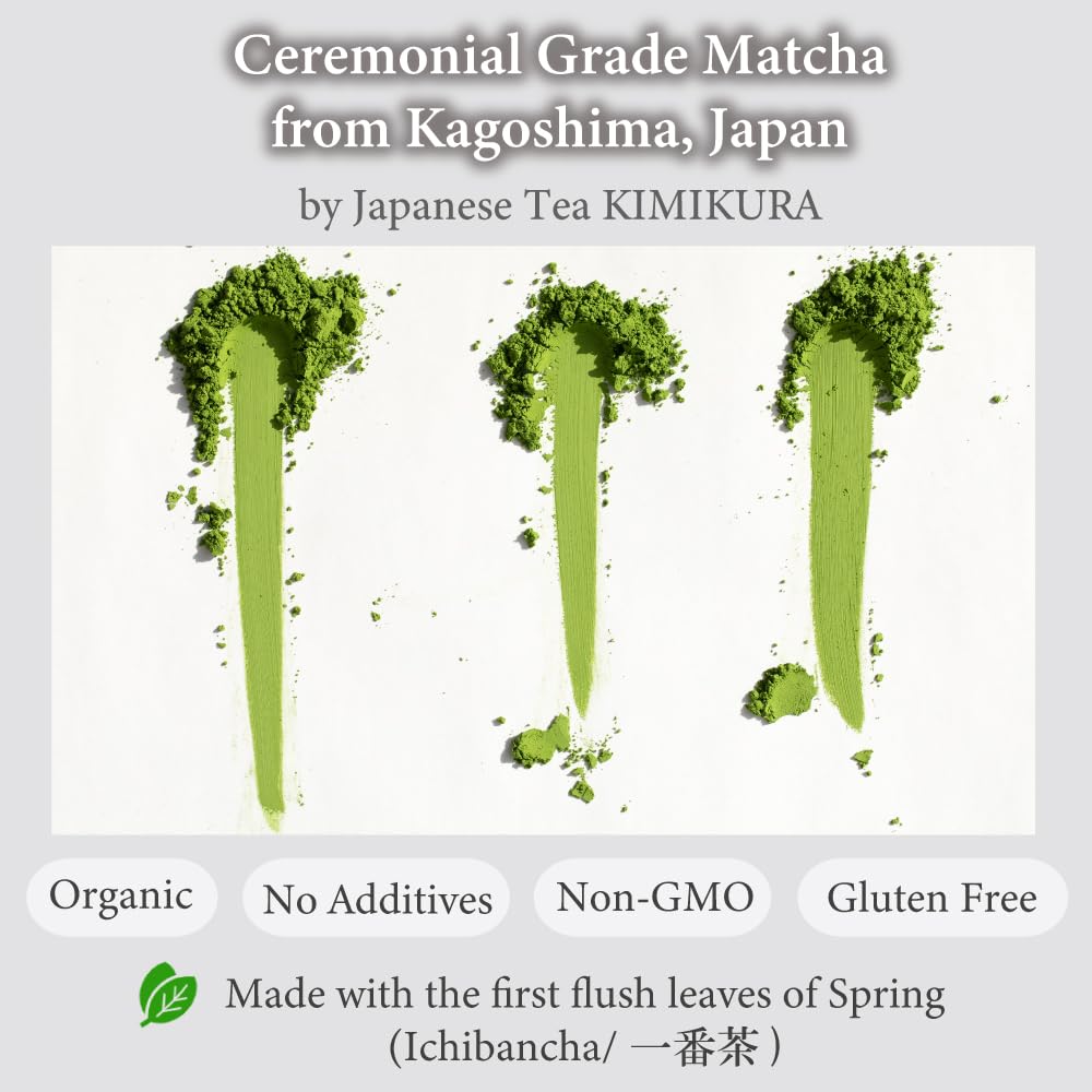 KIMIKURA Organic Ceremonial Matcha Powder — Kagoshima, Japan | Premium Japanese Tea by KIMIKURA