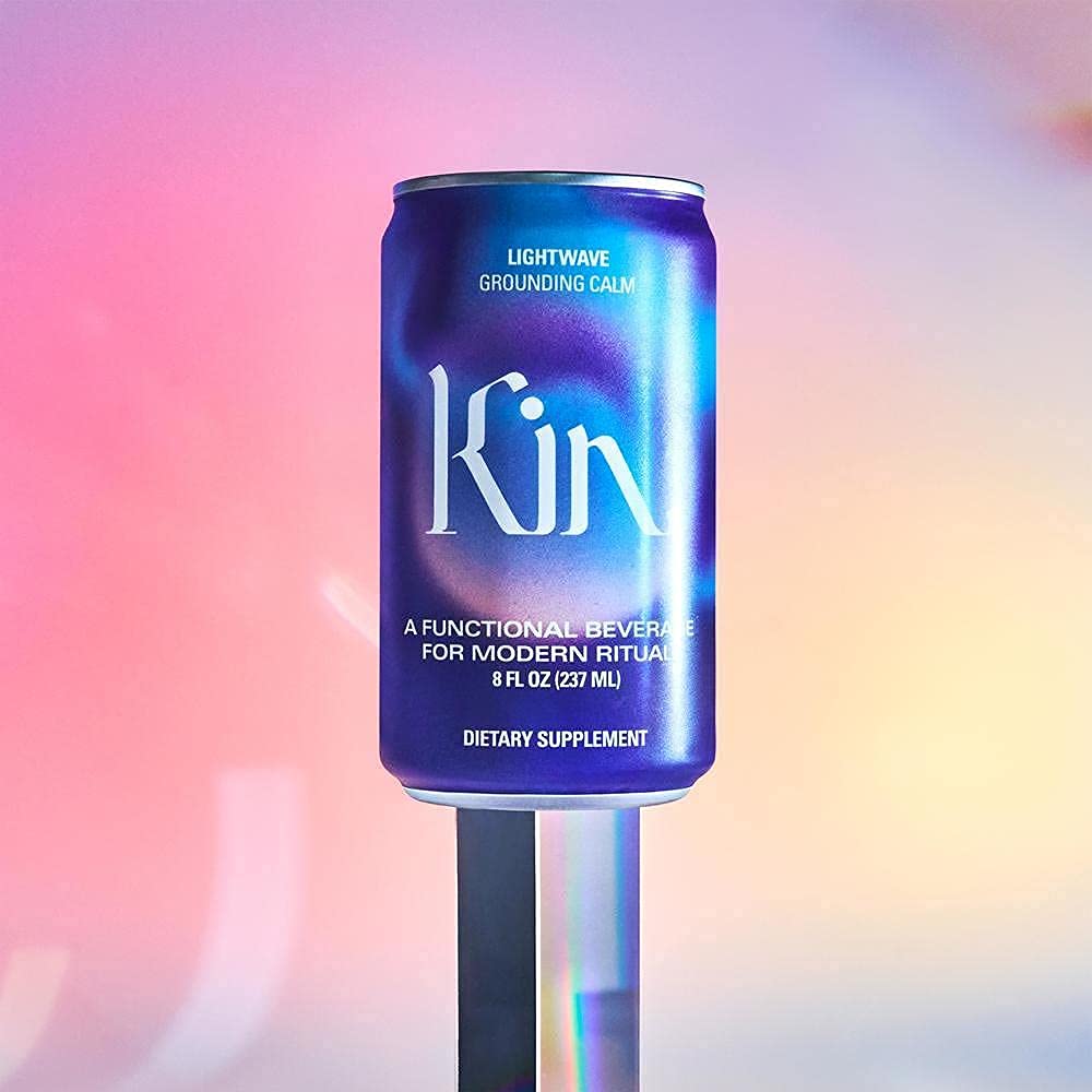 Lightwave by Kin Euphorics – Non-Alcoholic Nootropic Drink, Lavender-Vanilla, Ginger & Birch (8pk)