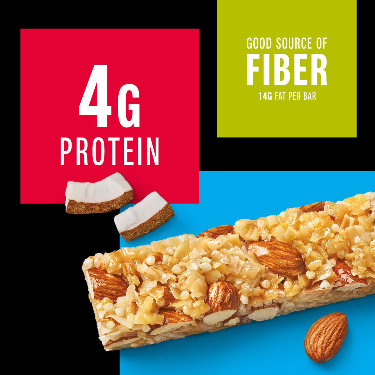 KIND Almond & Coconut Bars – Gluten Free, Low Sodium, 4g Protein (24 Count)