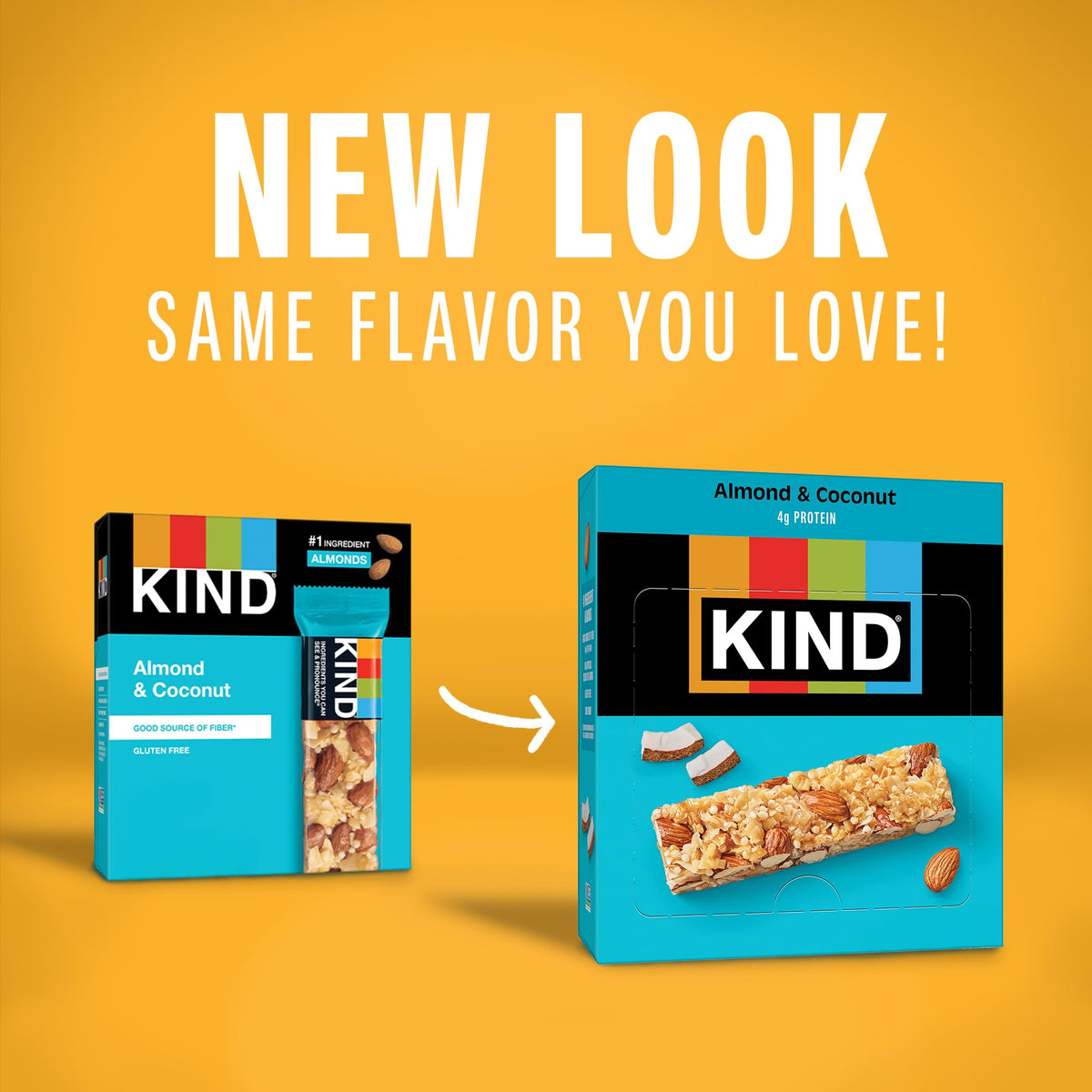 KIND Almond & Coconut Bars – Gluten Free, Low Sodium, 4g Protein (24 Count)
