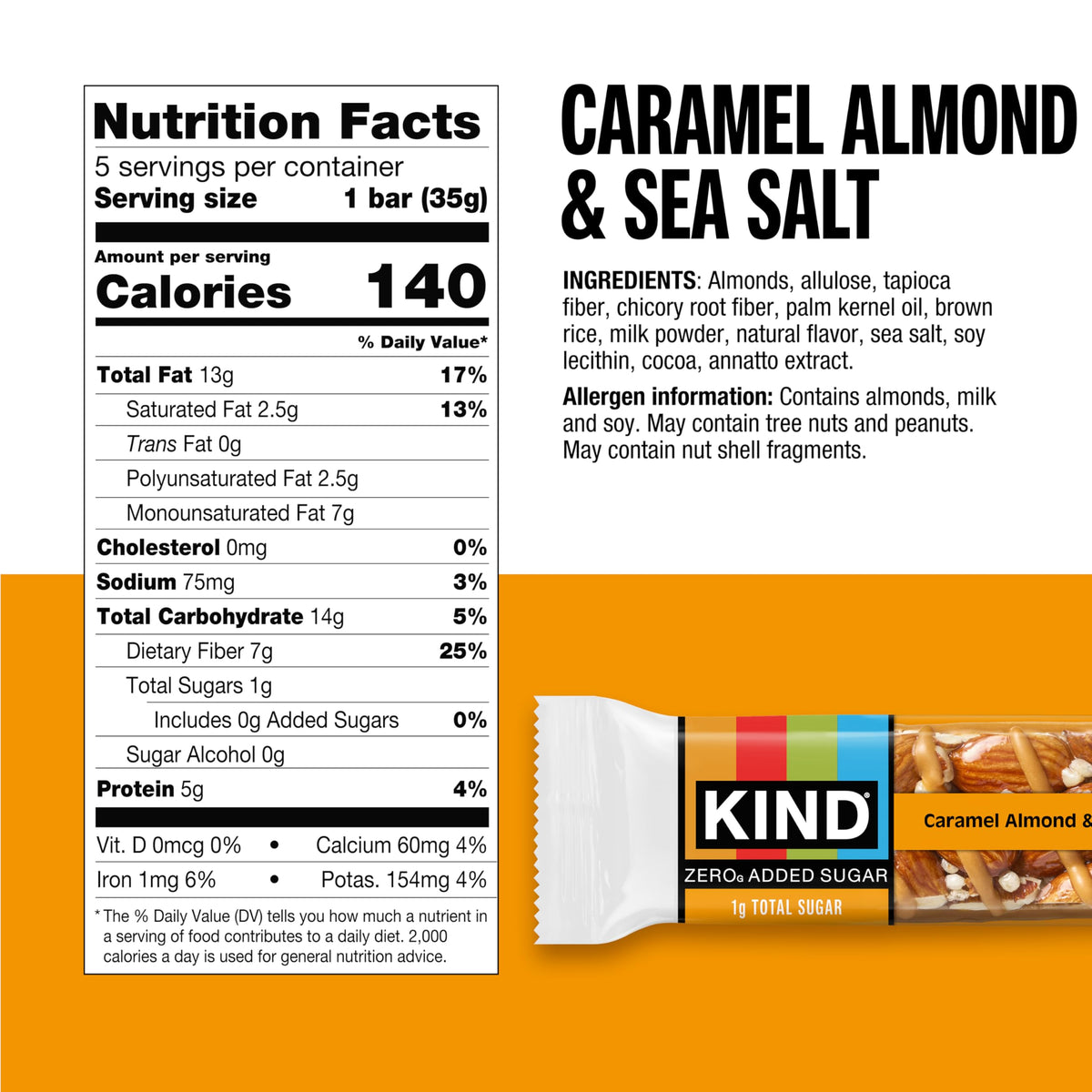 KIND ZERO Added Sugar Bars Variety Pack | Keto-Friendly, Gluten Free, High Fiber | 15 Bars