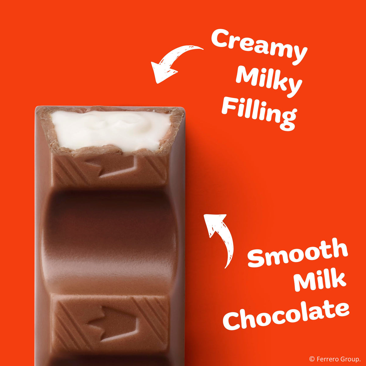 Kinder Chocolate Bars – 18-Pack, Creamy Milky Filling, Individually Wrapped