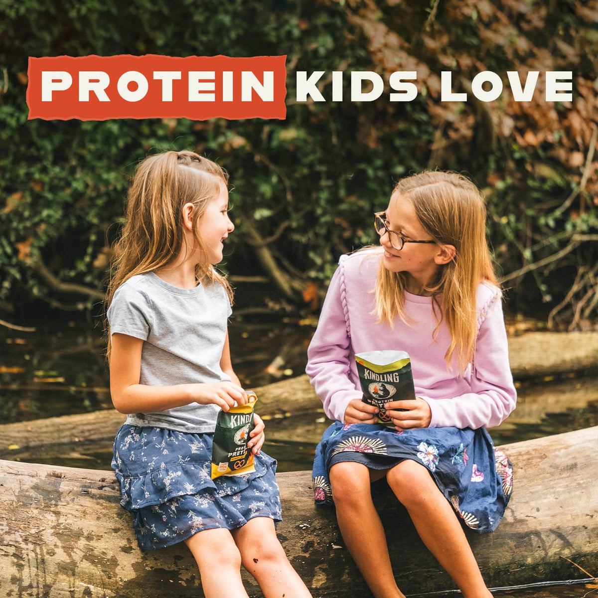 Kindling Protein Pretzels - Sea Salt | 8-9g Protein Per Serving | 4-Pack