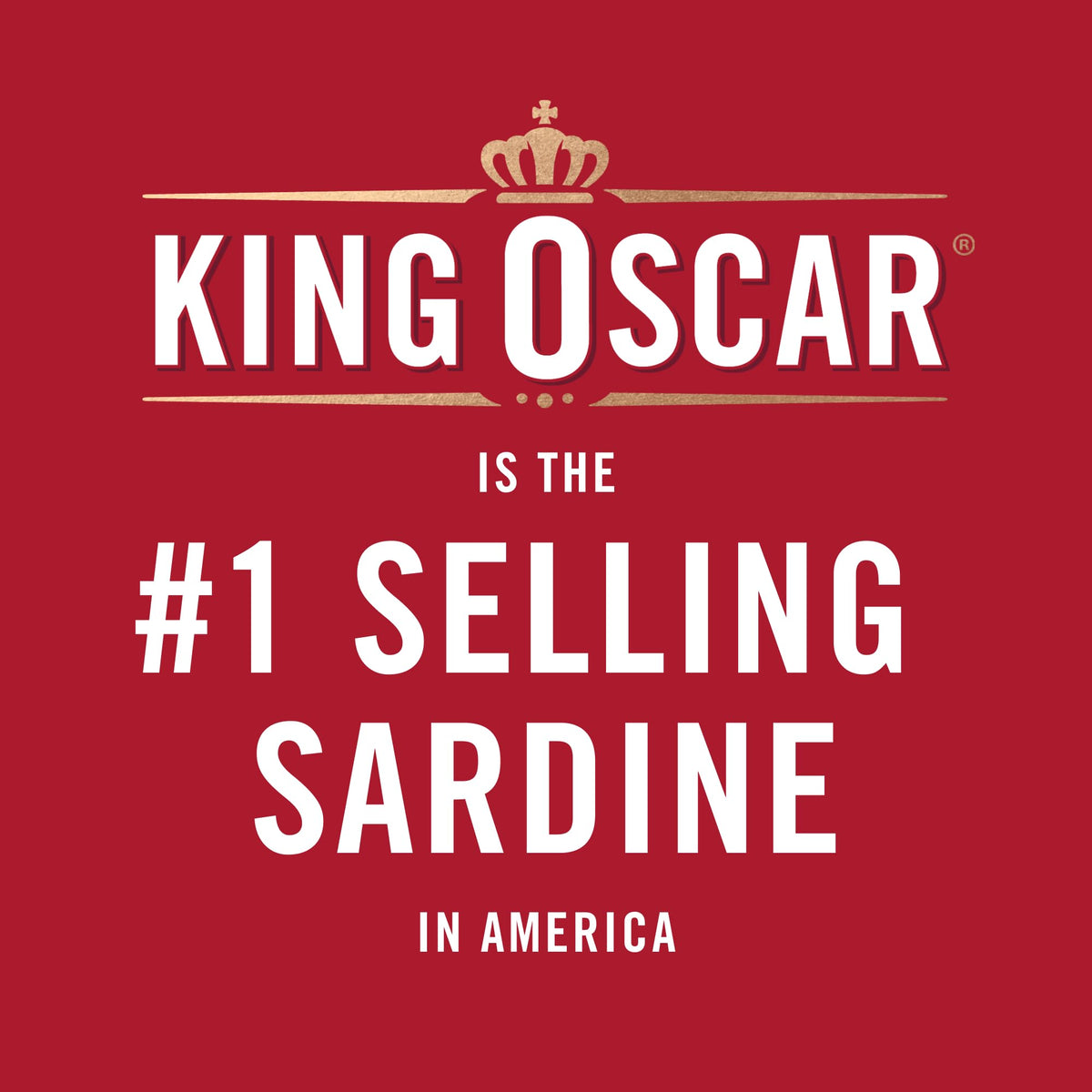 King Oscar Wild Caught Brisling Sardines in Pure Spring Water – 3.75 oz, Pack of 12