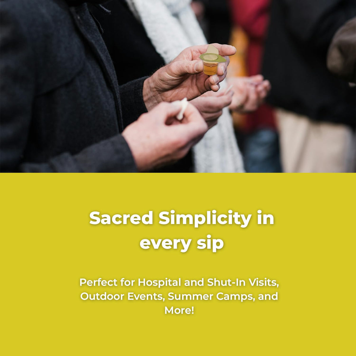 Kingdom Prefilled Communion Cups with Wafers – 100 Count, White Grape Juice, Up to 1-Year Shelf Life