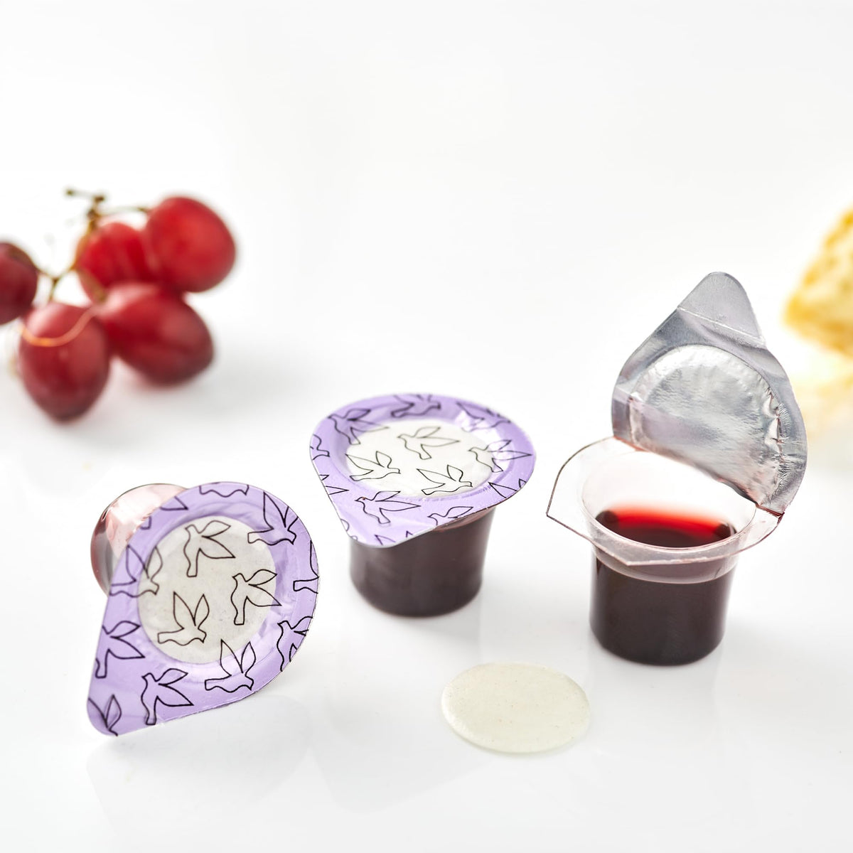 Kingdom Prefilled Communion Cups with Wafer (50ct, Red Juice) – 1-Year Shelf Life