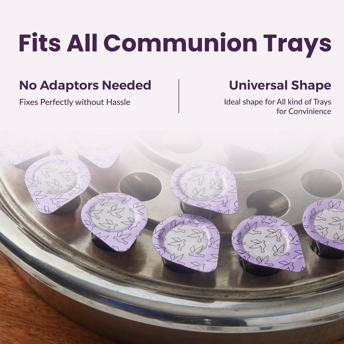 Kingdom Prefilled Communion Cups with Wafer (50ct, Red Juice) – 1-Year Shelf Life