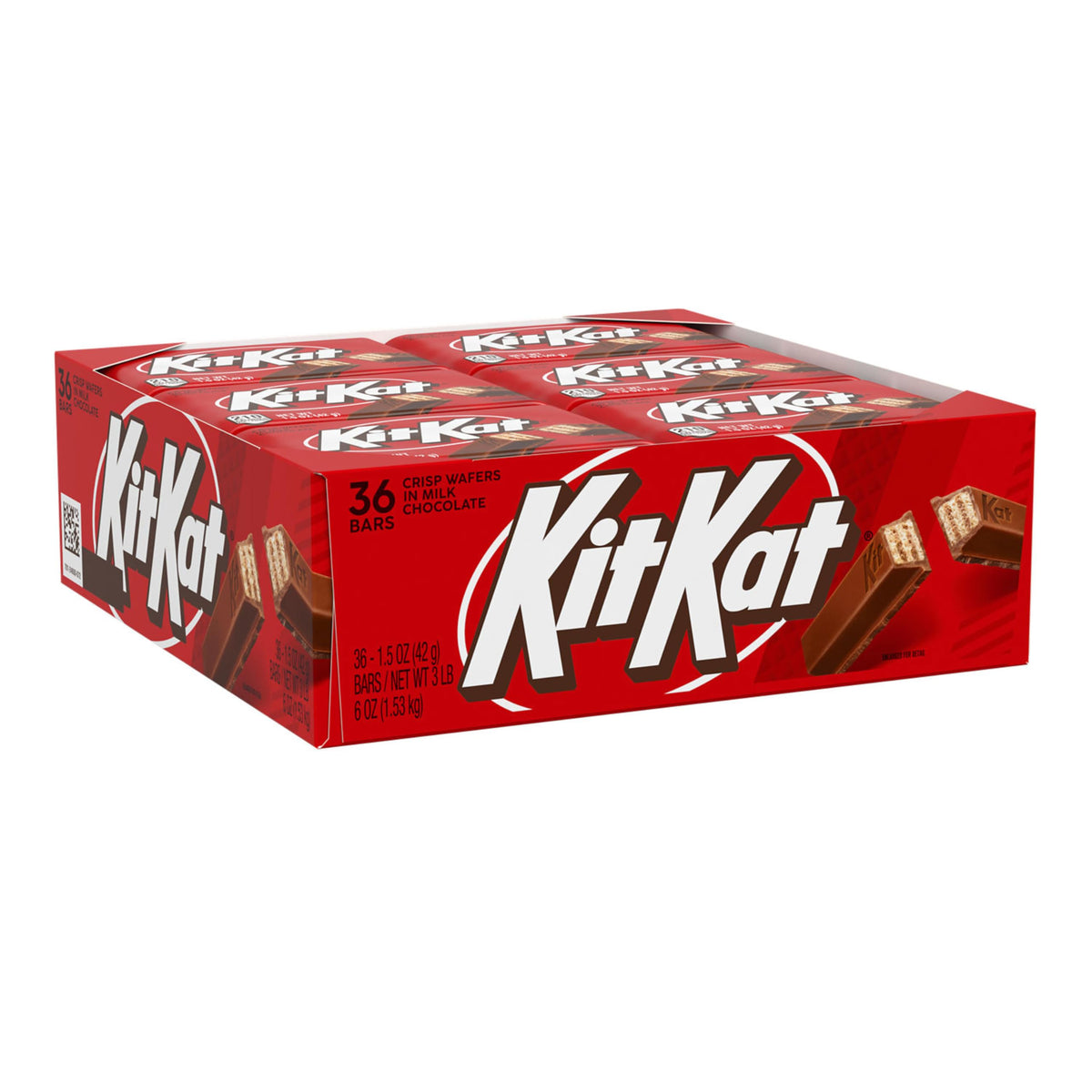 KIT KAT Milk Chocolate Wafer Bars, 1.5 oz – 36-Count Bulk Pack