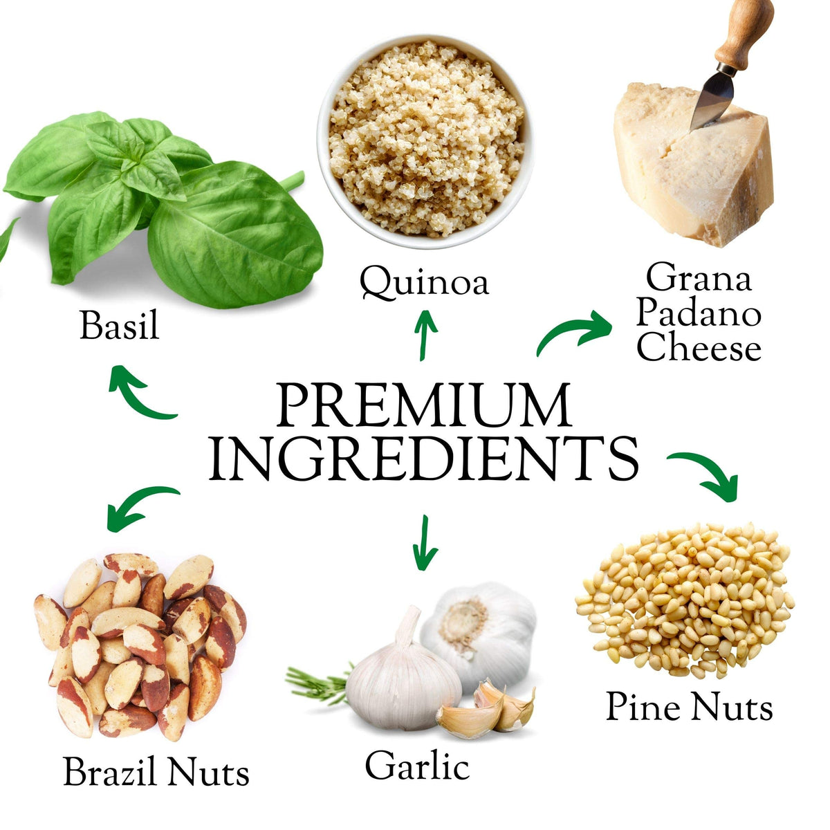 Kitchen & Love Basil Pesto Quinoa Quick Meal 6-Pack | Gluten-Free, Ready-to-Eat, Shelf-Stable