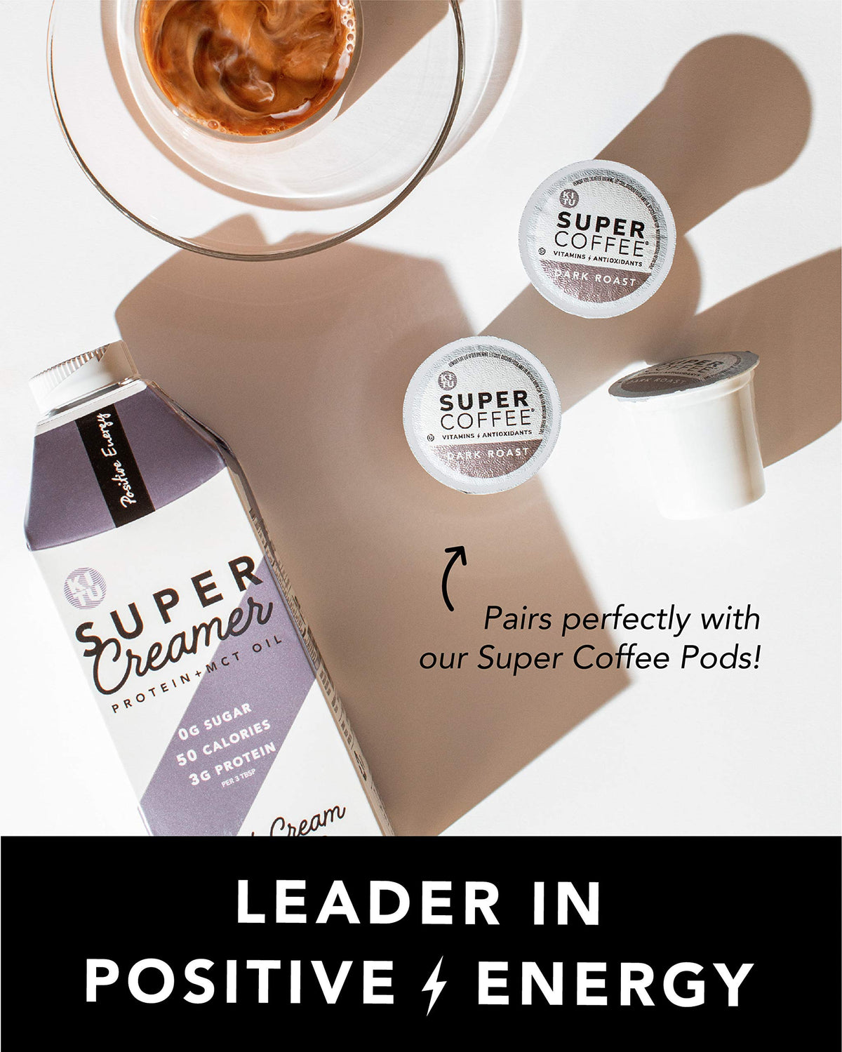 KITU SUPER COFFEE Keto Coffee Creamer - Vanilla, 0g Added Sugar, 2g Protein, 40 Calories, 25.4 fl oz, 3 Pack