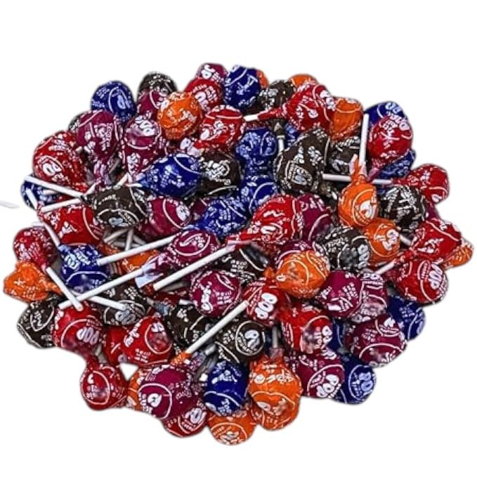 KLUB BULK Assorted Fruit Flavored Classic Roll Pops — 3.5 Lbs Bulk Pack (5 Flavors + Halloween Bonus)