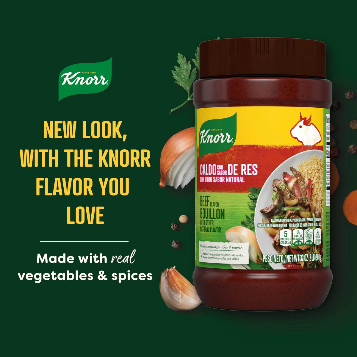 Knorr Granulated Beef Bouillon 2.0 Lb Pack of 6 – Quick-Dissolve Flavor