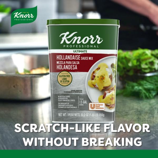 Knorr Professional Ultimate Hollandaise Sauce Mix - Gluten Free, Vegetarian, No MSG, 30.2 oz (Pack of 4)