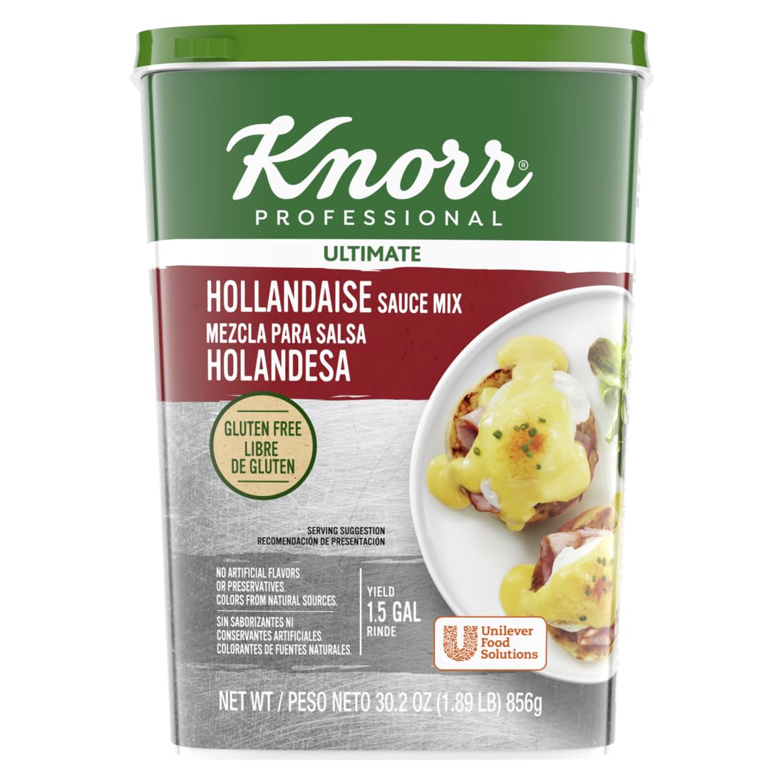 Knorr Professional Ultimate Hollandaise Sauce Mix - Gluten Free, Vegetarian, No MSG, 30.2 oz (Pack of 4)