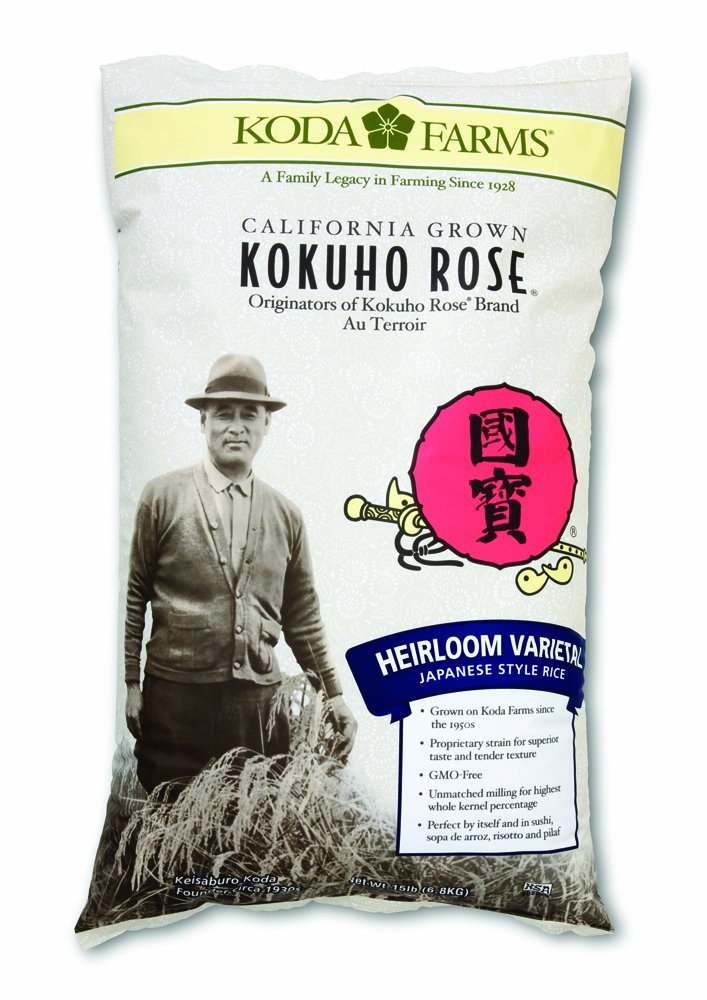 Koda Farms Kokuho Rose Heirloom Japanese-Style Rice, 15 lb
