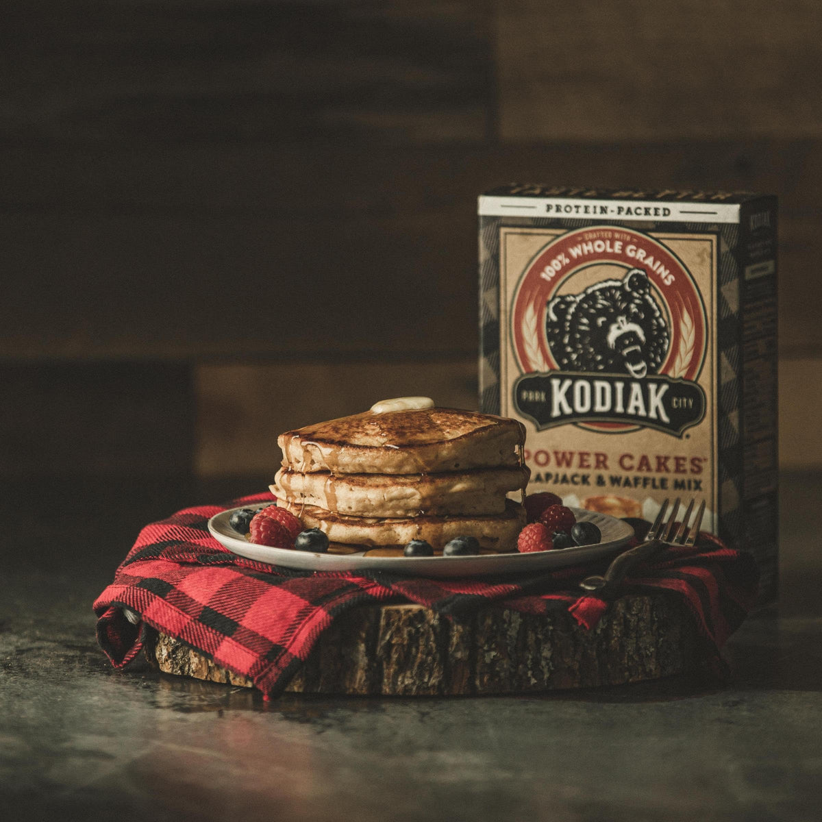 Kodiak Cakes Power Cakes Buttermilk Protein Pancake & Waffle Mix – Pack of 6 (20 oz each)